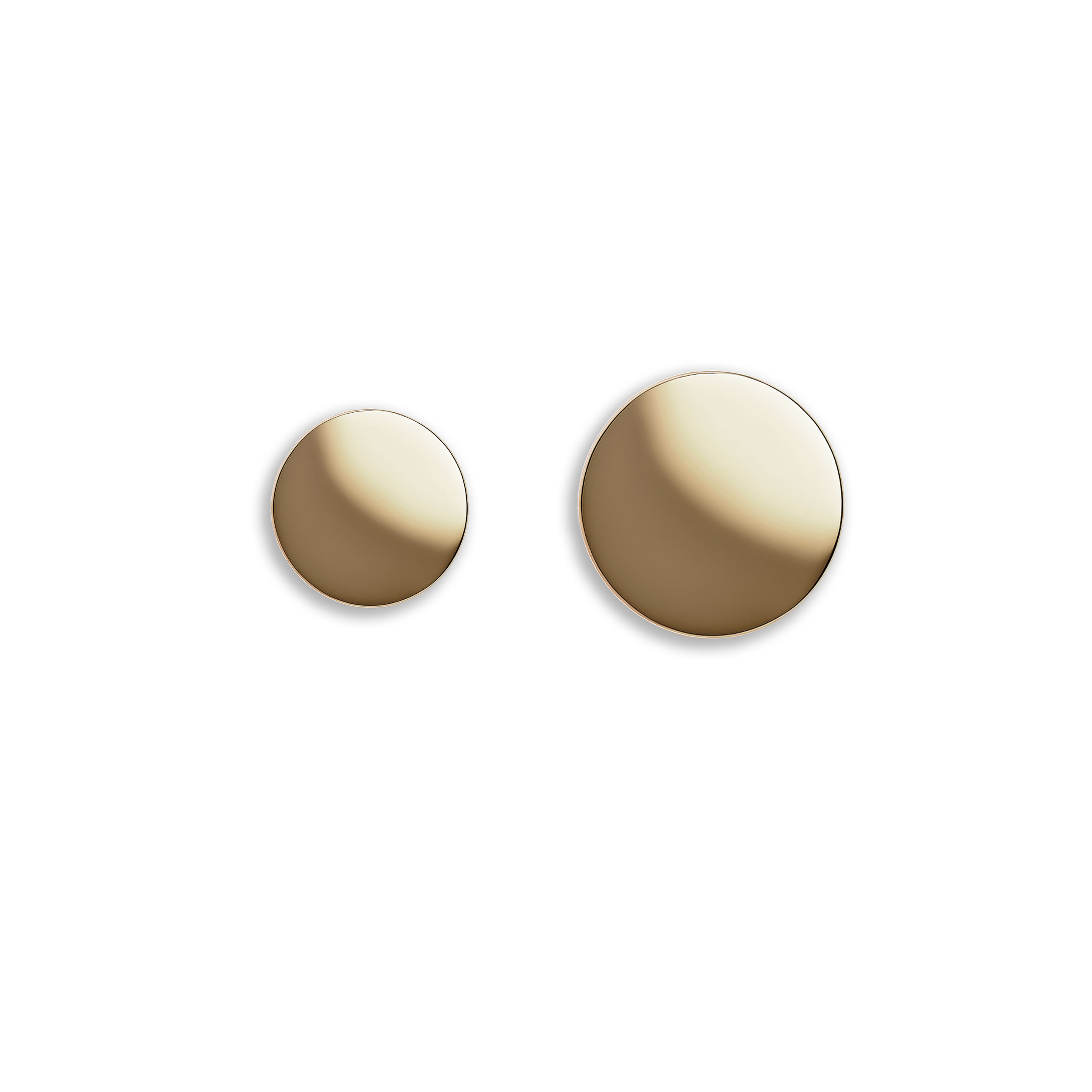 Thin Metal Gold Button Image