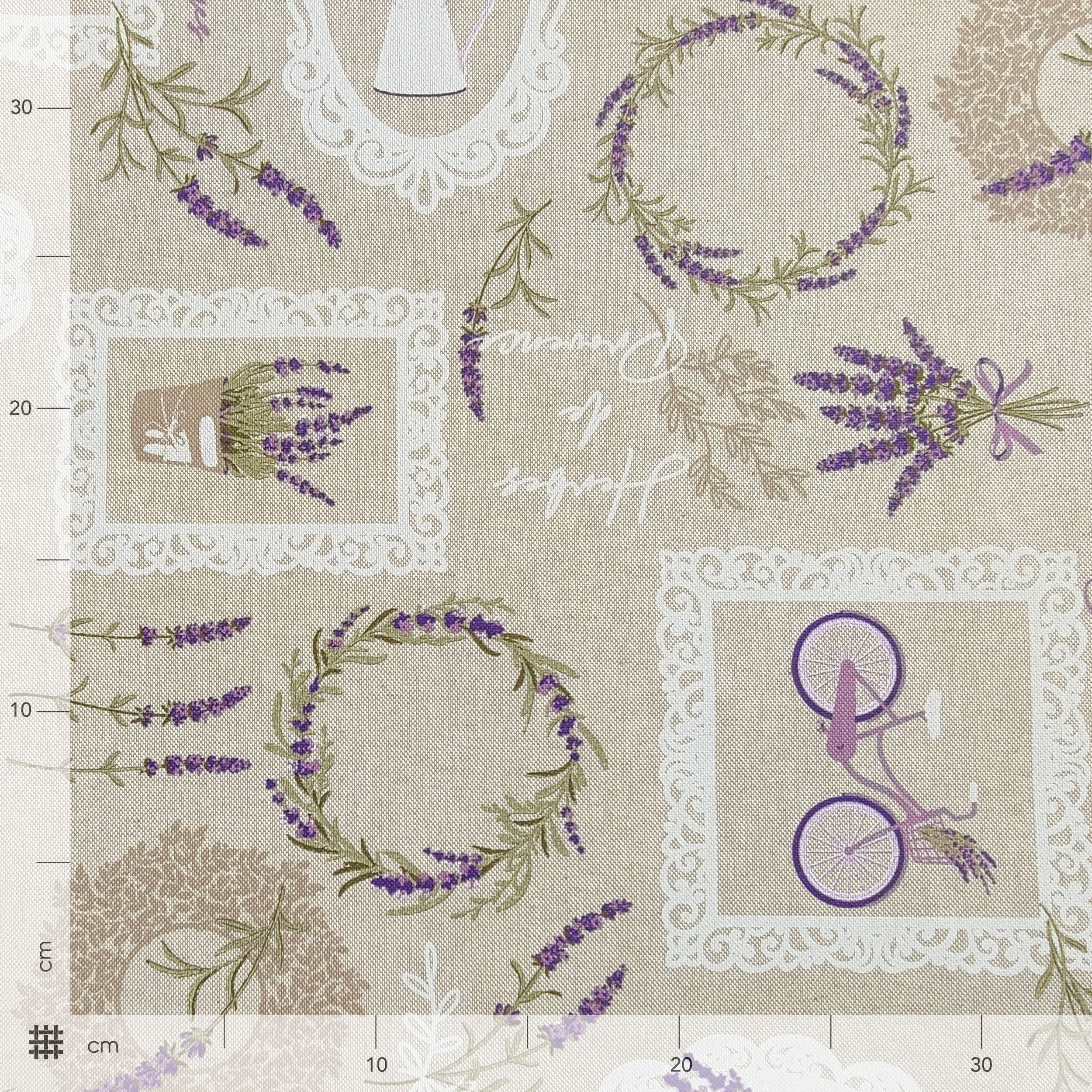 Lavender Cotton Blend Fabric in Provence