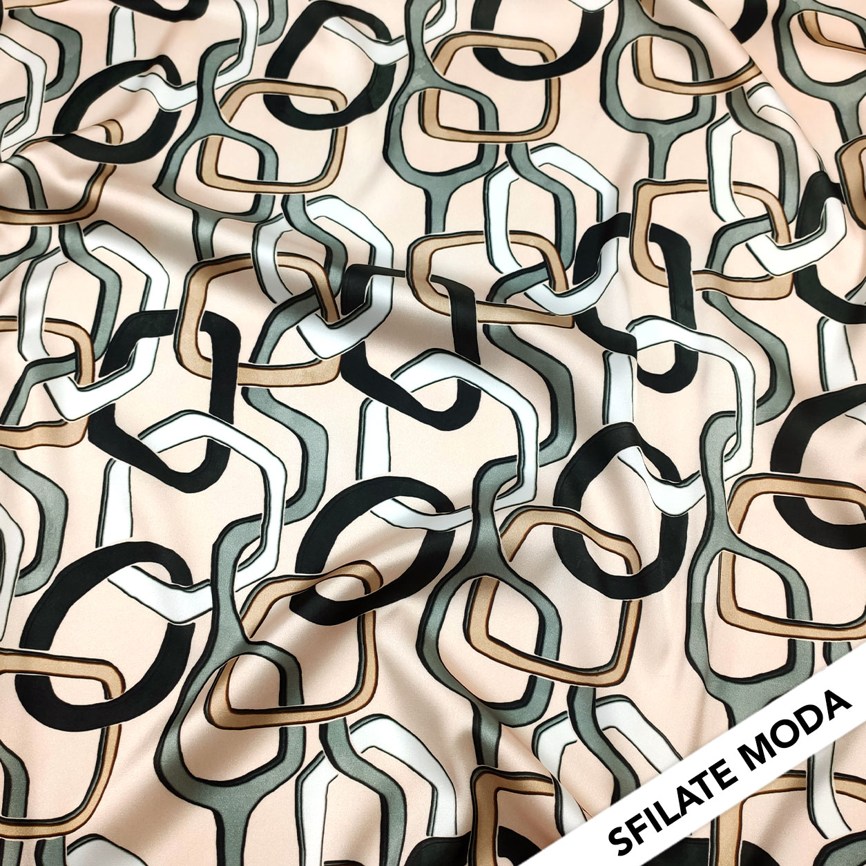 Juego de cadenas elásticas Rasetto negro y gris