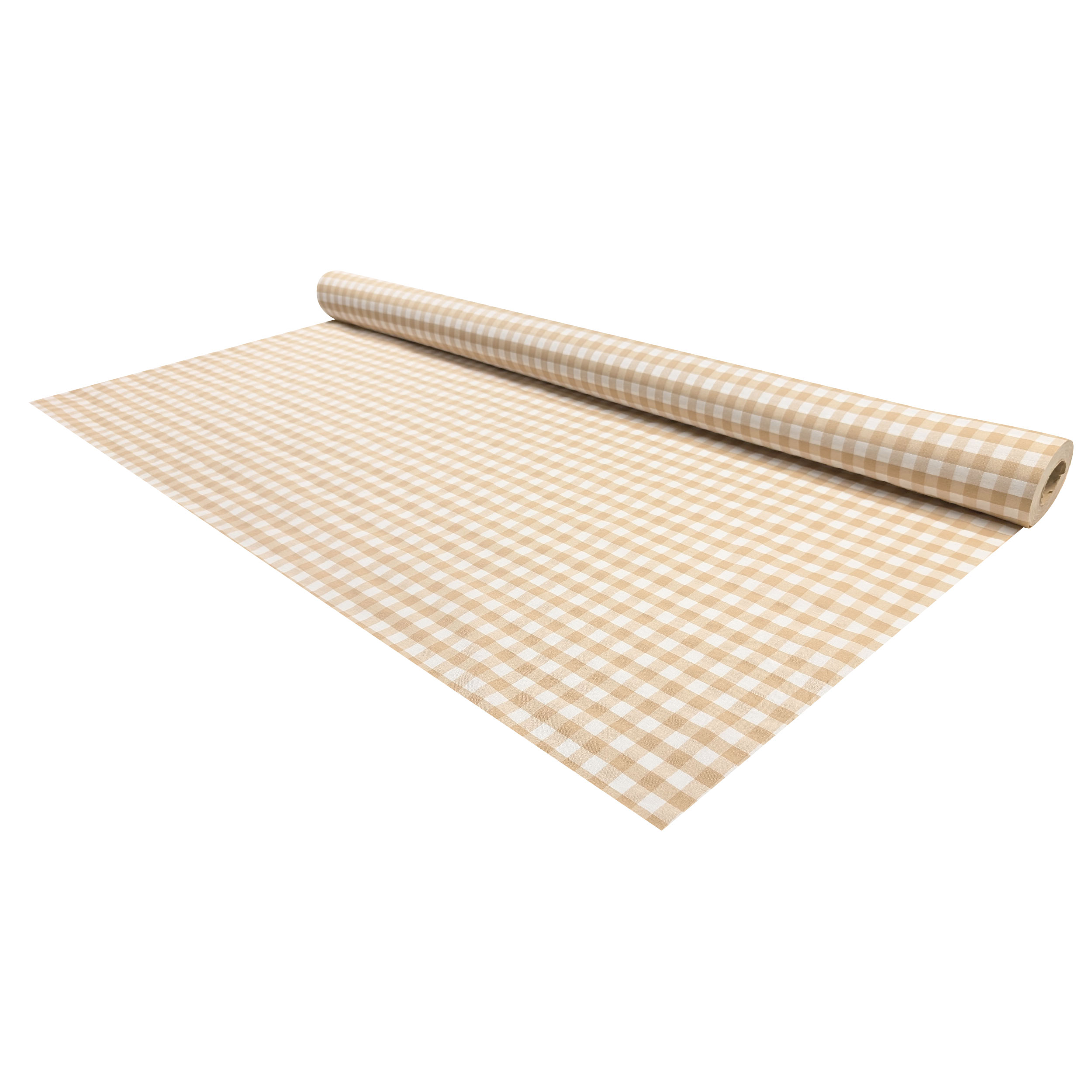 Tela para Mantel Resina Cuadrados Beige Image