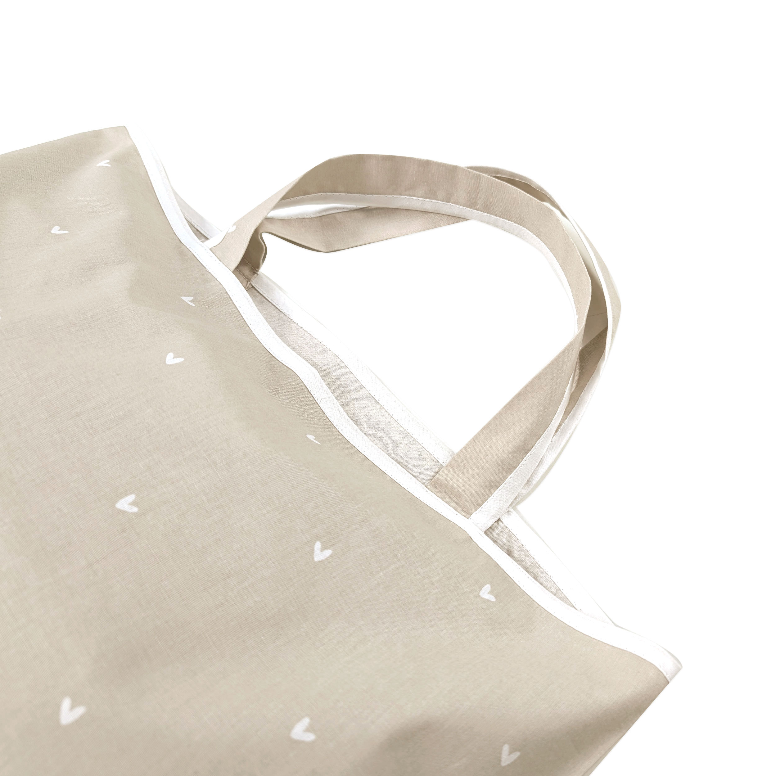 Sleeping Bag Bag Hearts Background Beige Image