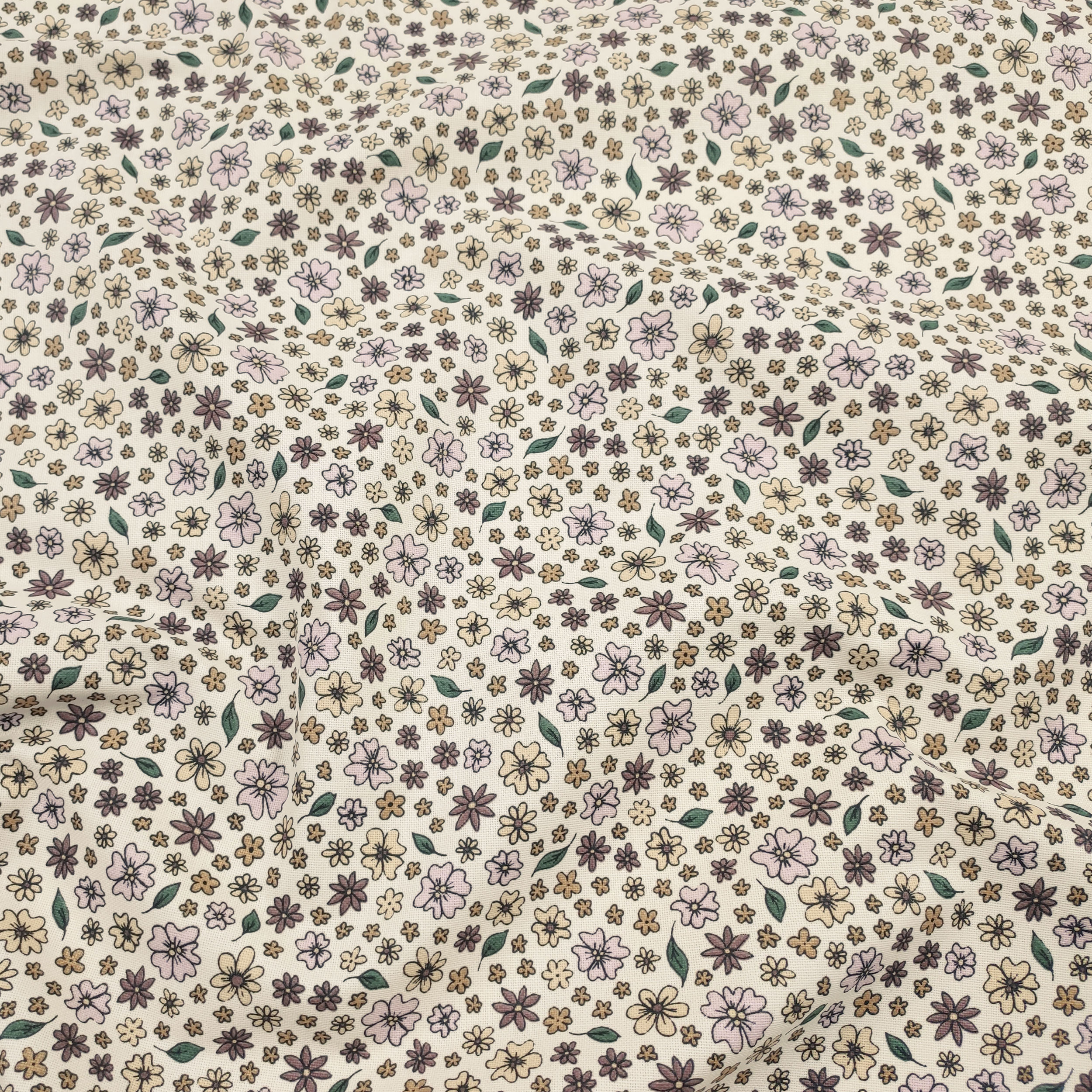 Ausschneiden Panama Stoff Blume Hintergrund Creme 50x140 cm
