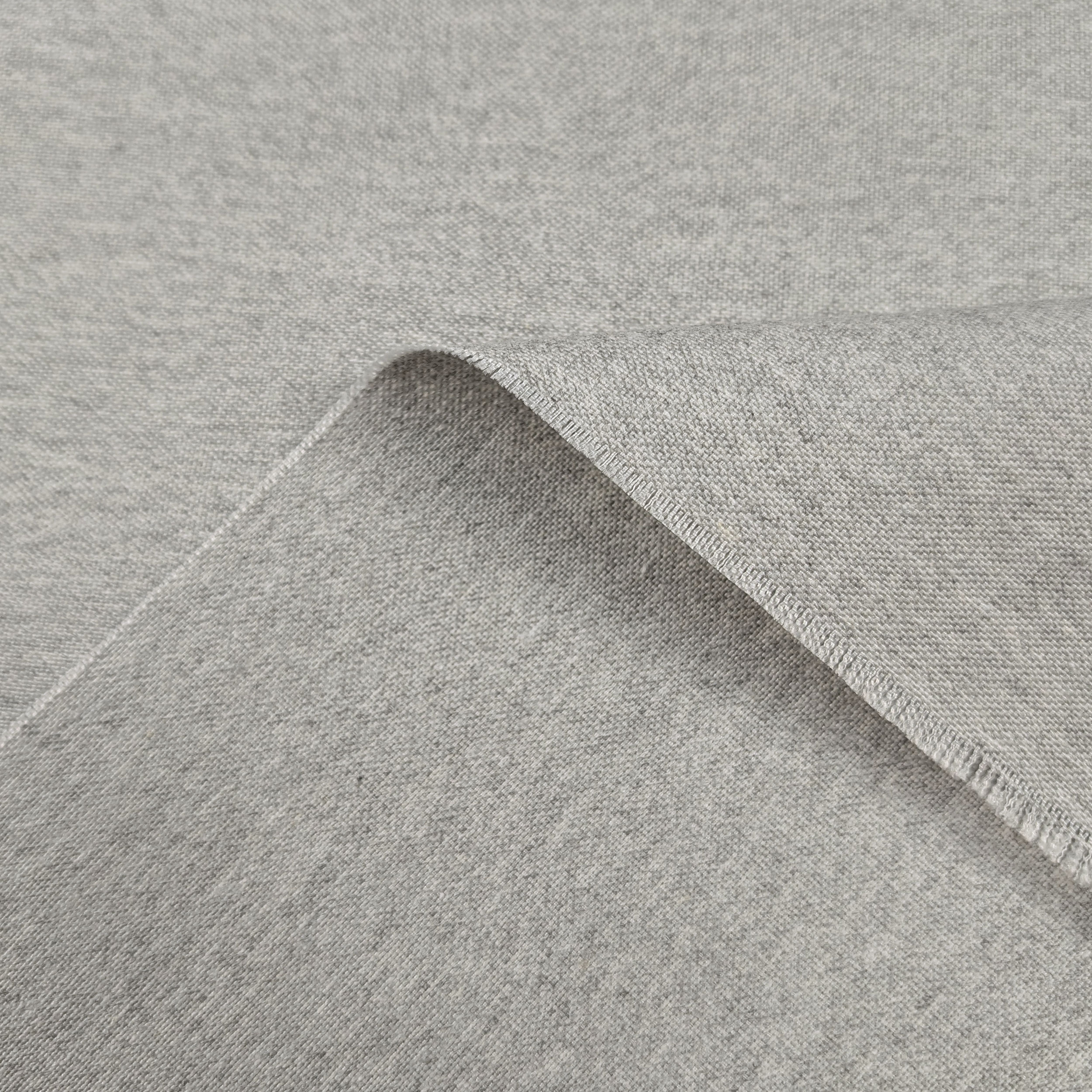 Light Grey Melange Cotton Blend Image