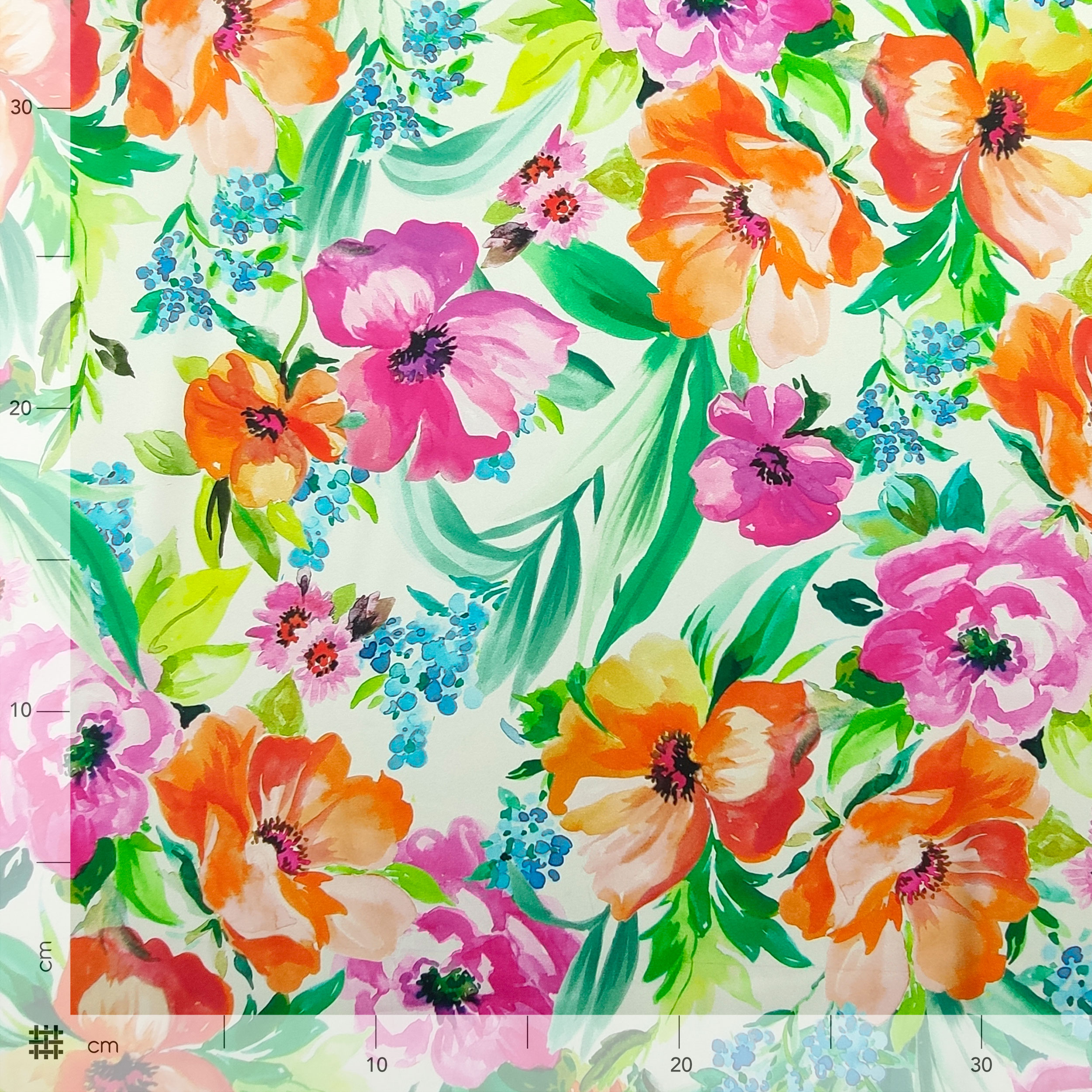 Satin Fashion Coloured Flowers