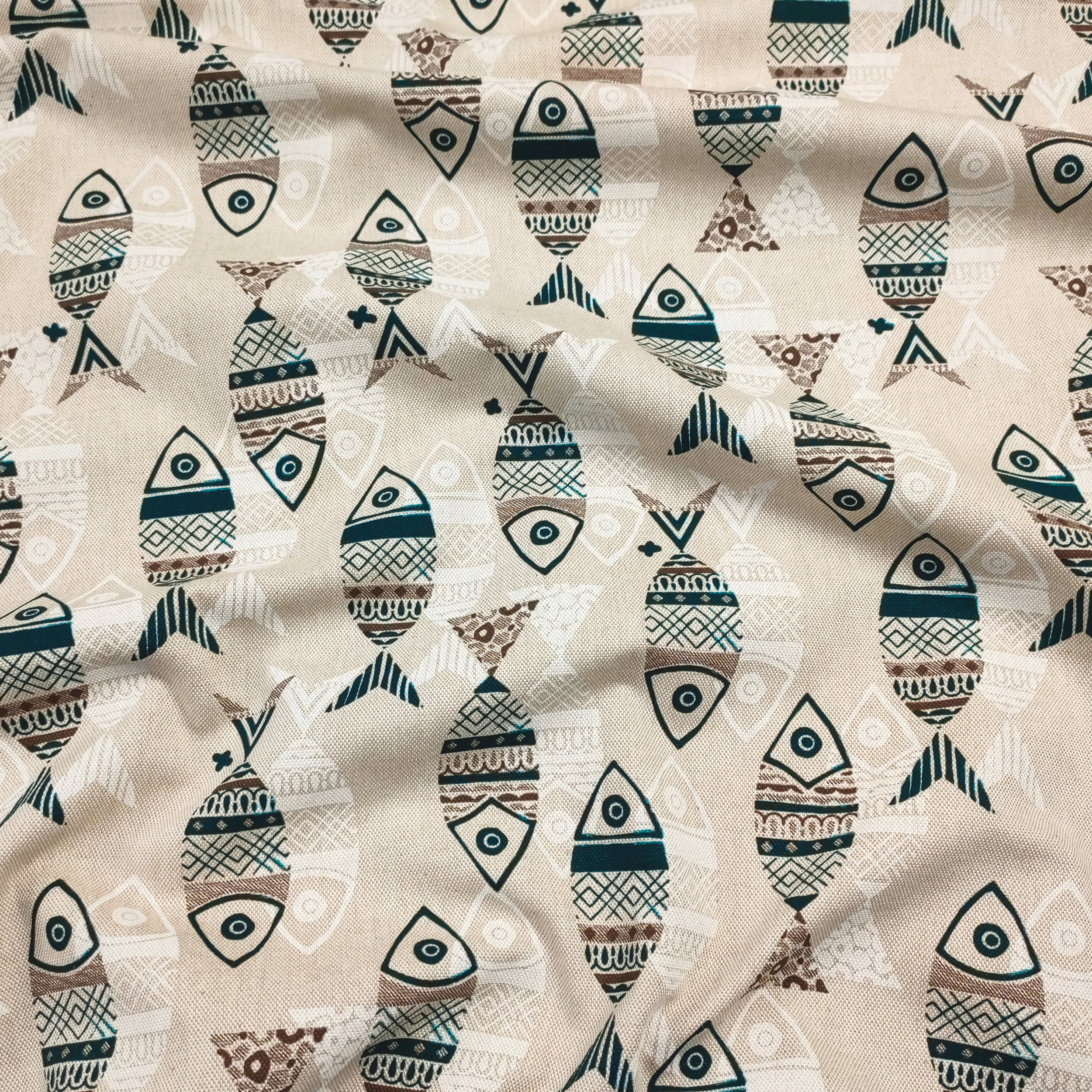 Panama Fish Background Beige