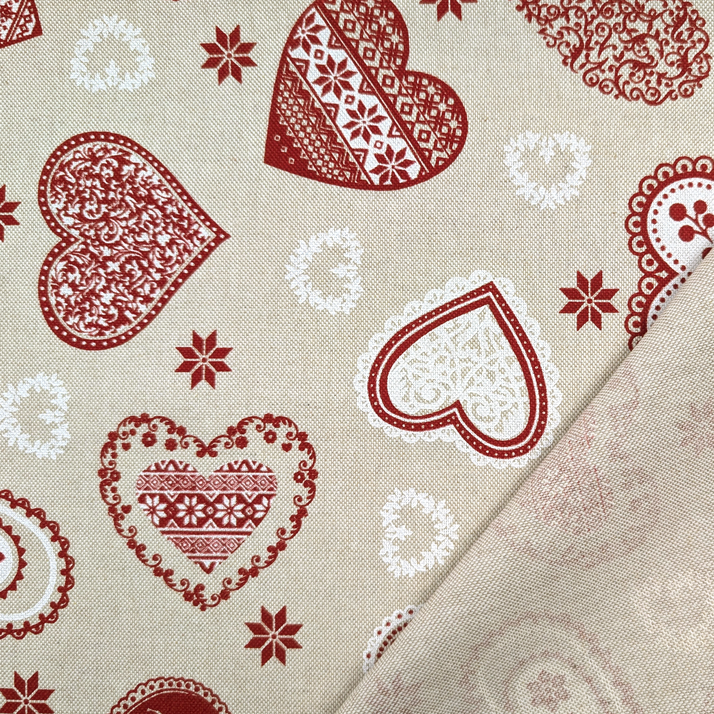 Christmas Panama Tyrolean Hearts Image
