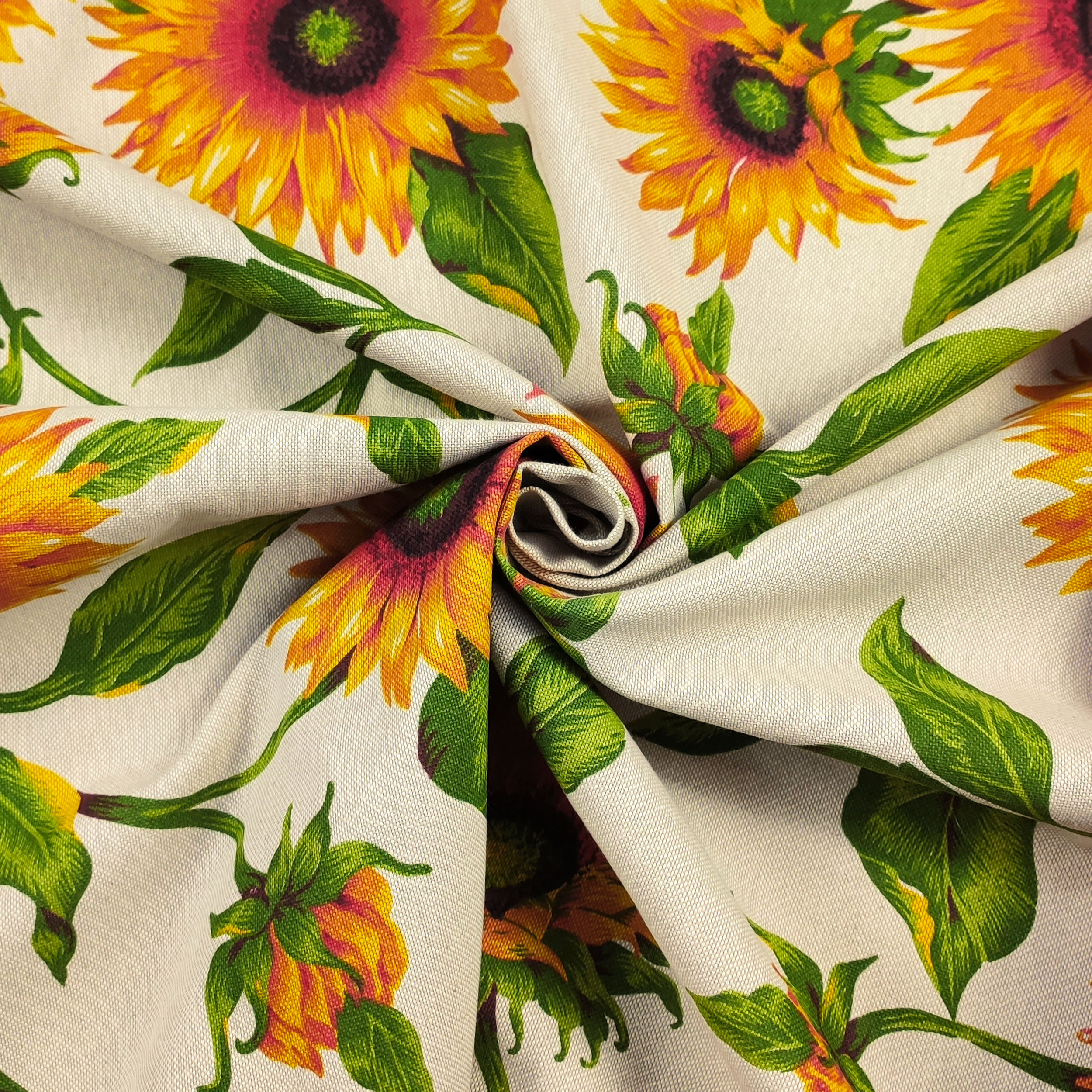 Panama Sunflowers Background Beige Image