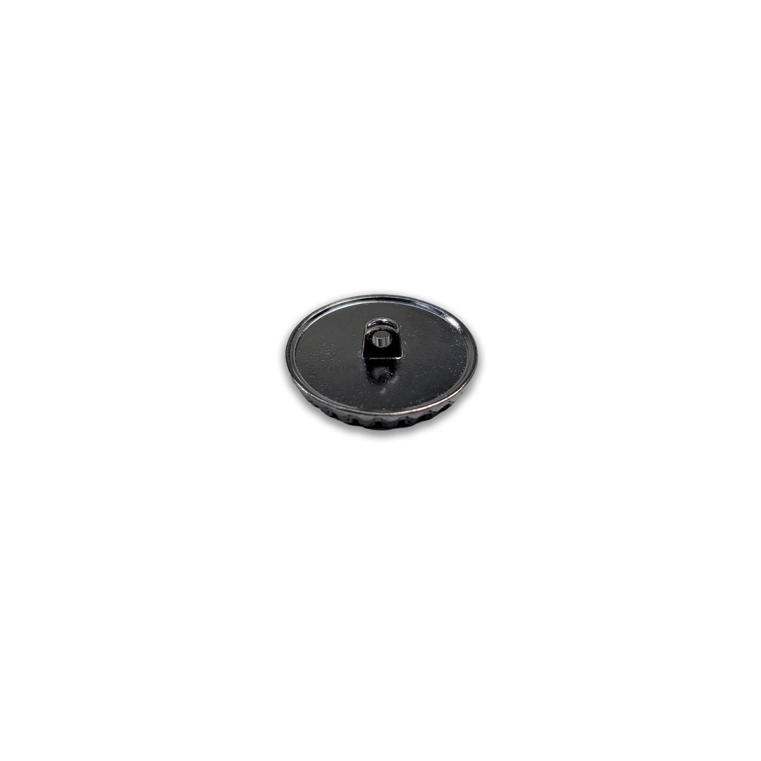 Blue Button with Dark Silver Crown Image