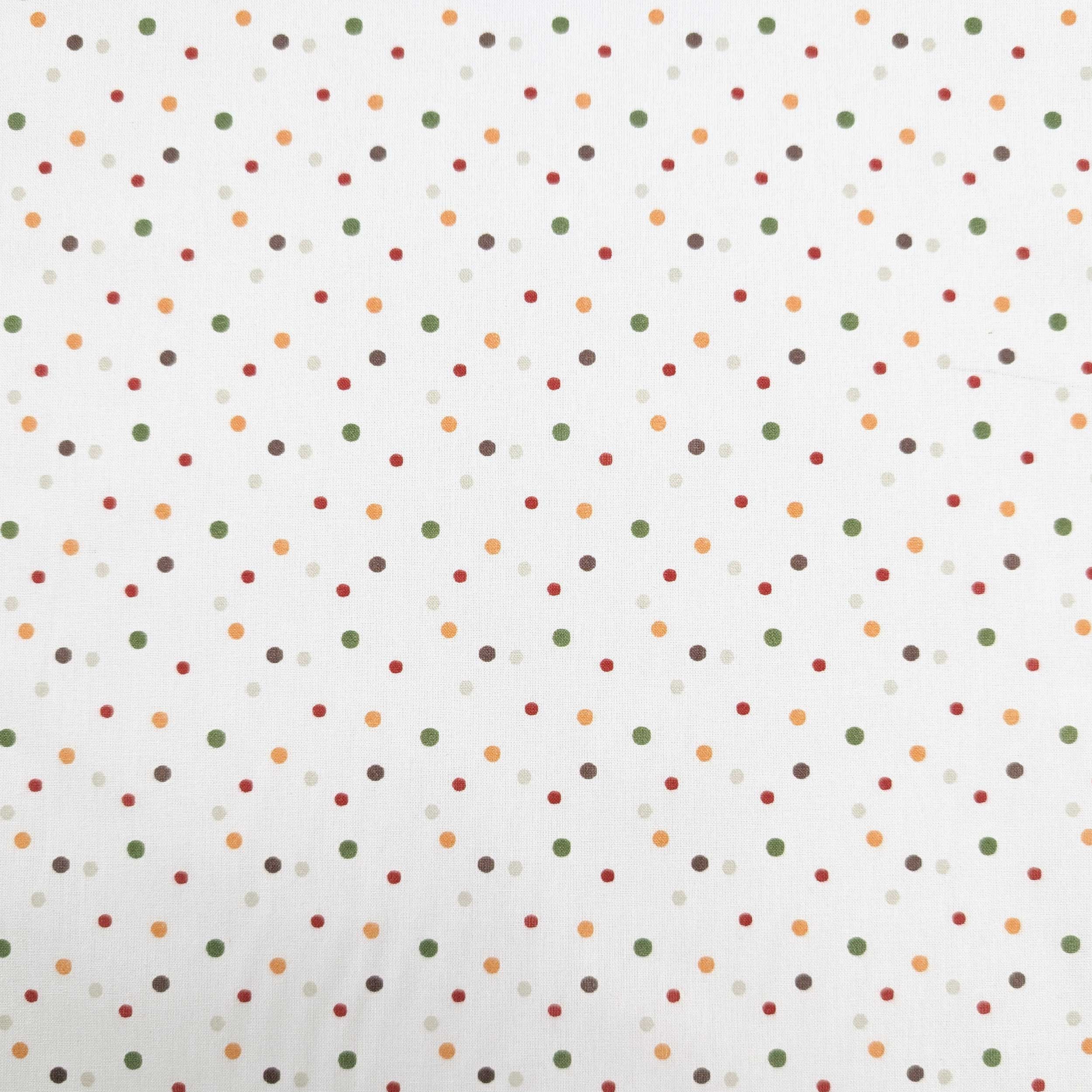 Multicoloured Polka Dot Percale Cotton Image