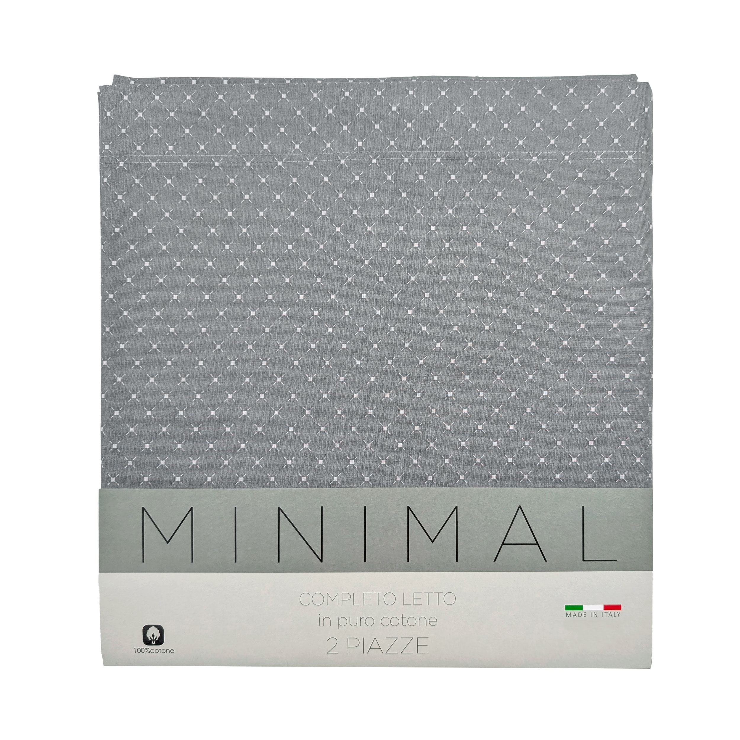 Minimal Rombi Grau Doppelbett-Set Image