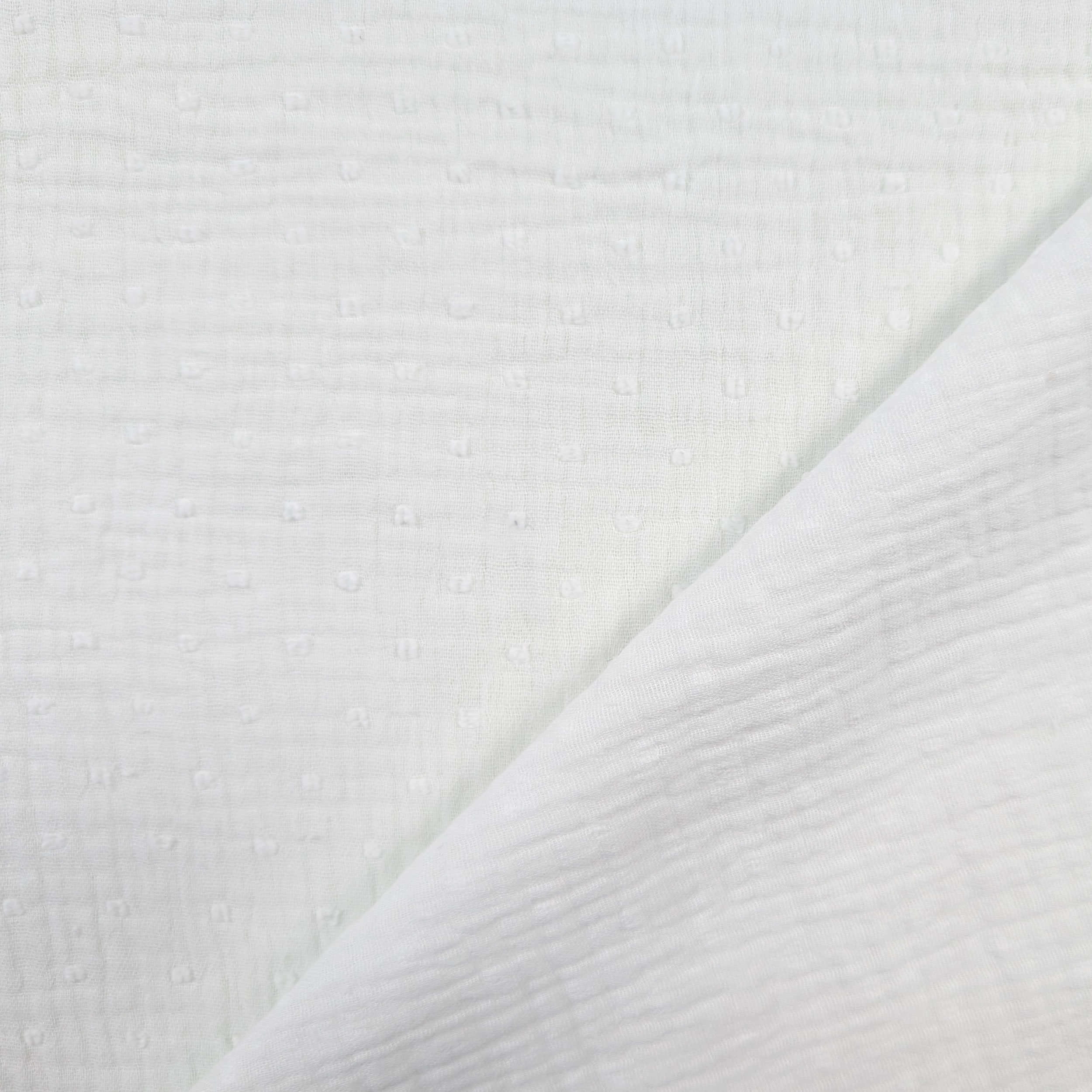 Plumetis Optical White Cotton Muslin Image