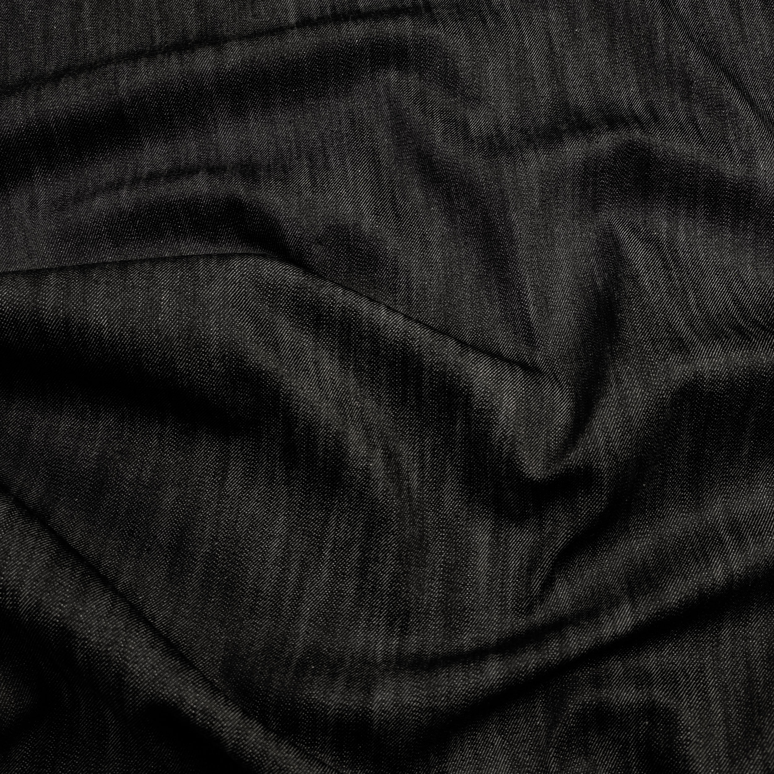 Black Melange Cotton Jeans Image