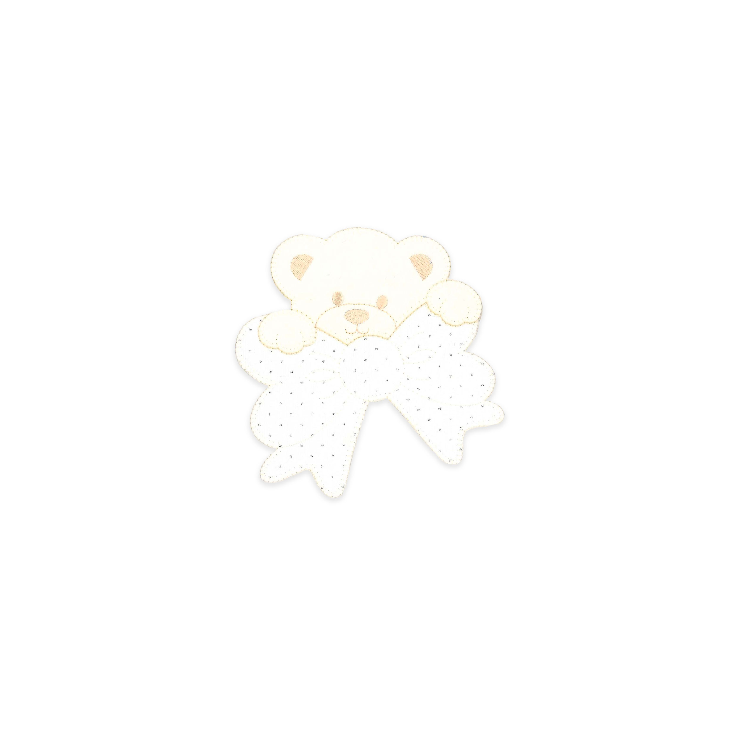 Little Bear Application with Rhinestone Bow Image