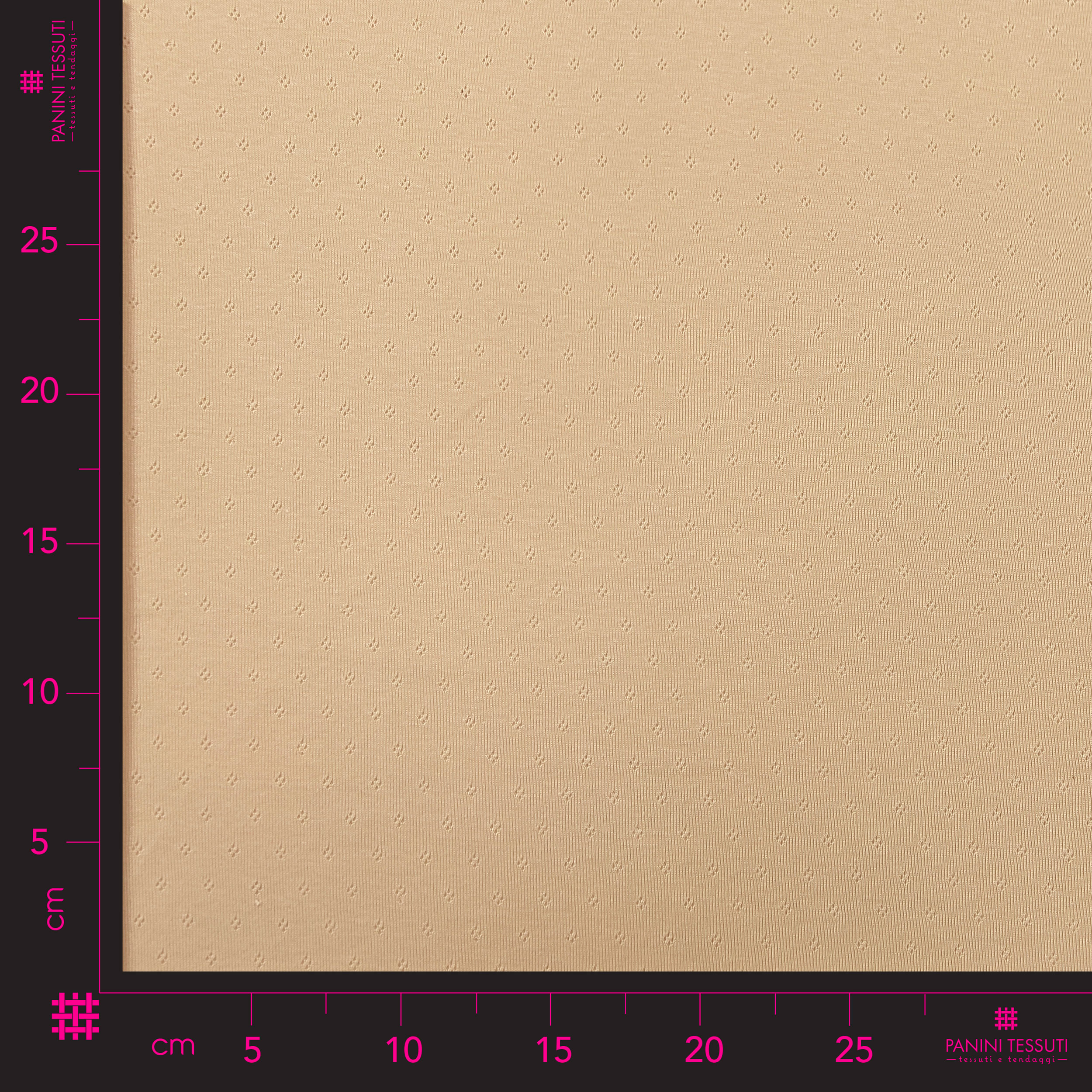 Openwork Beige Cotton Jersey Image