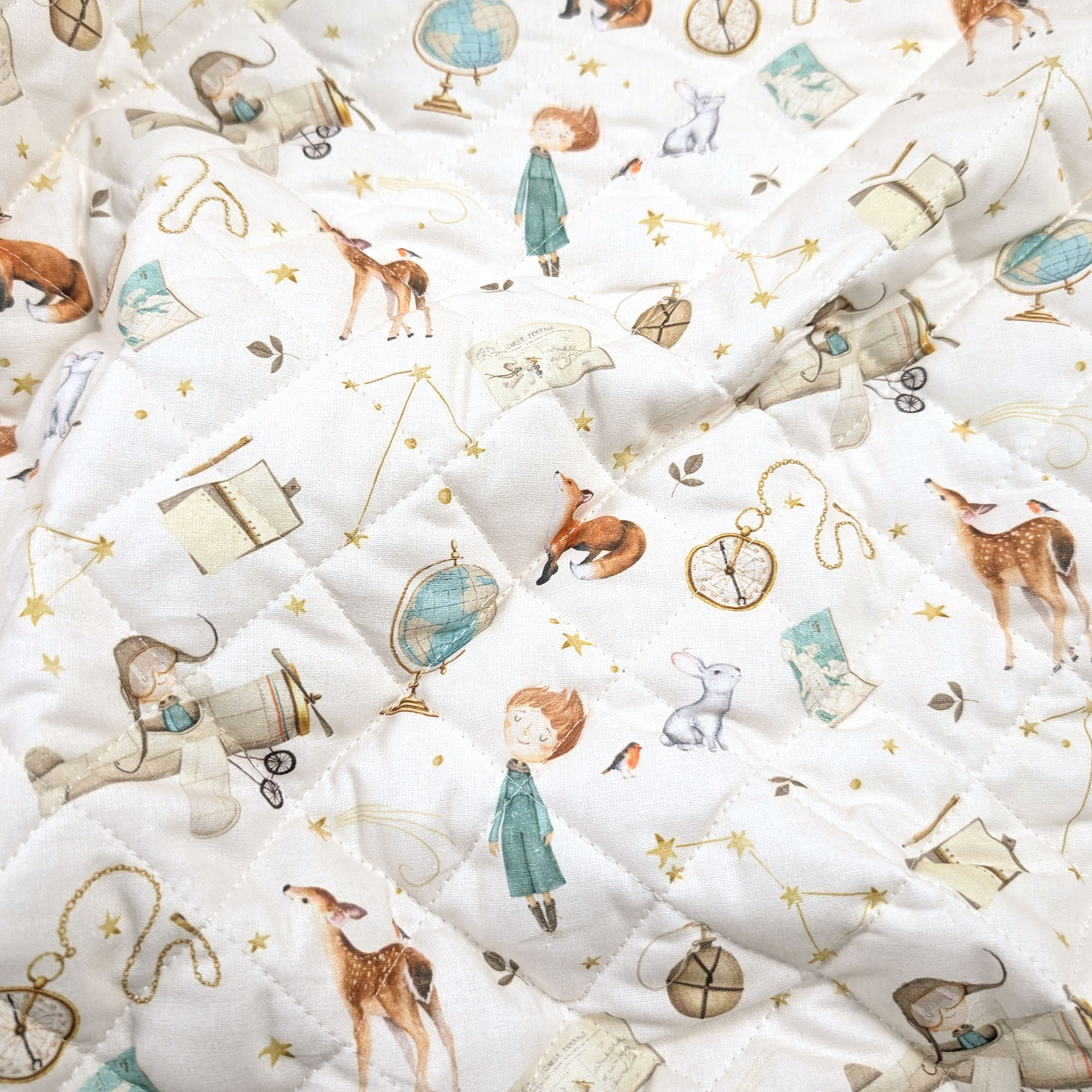 Little Prince Quilted Fabric Image