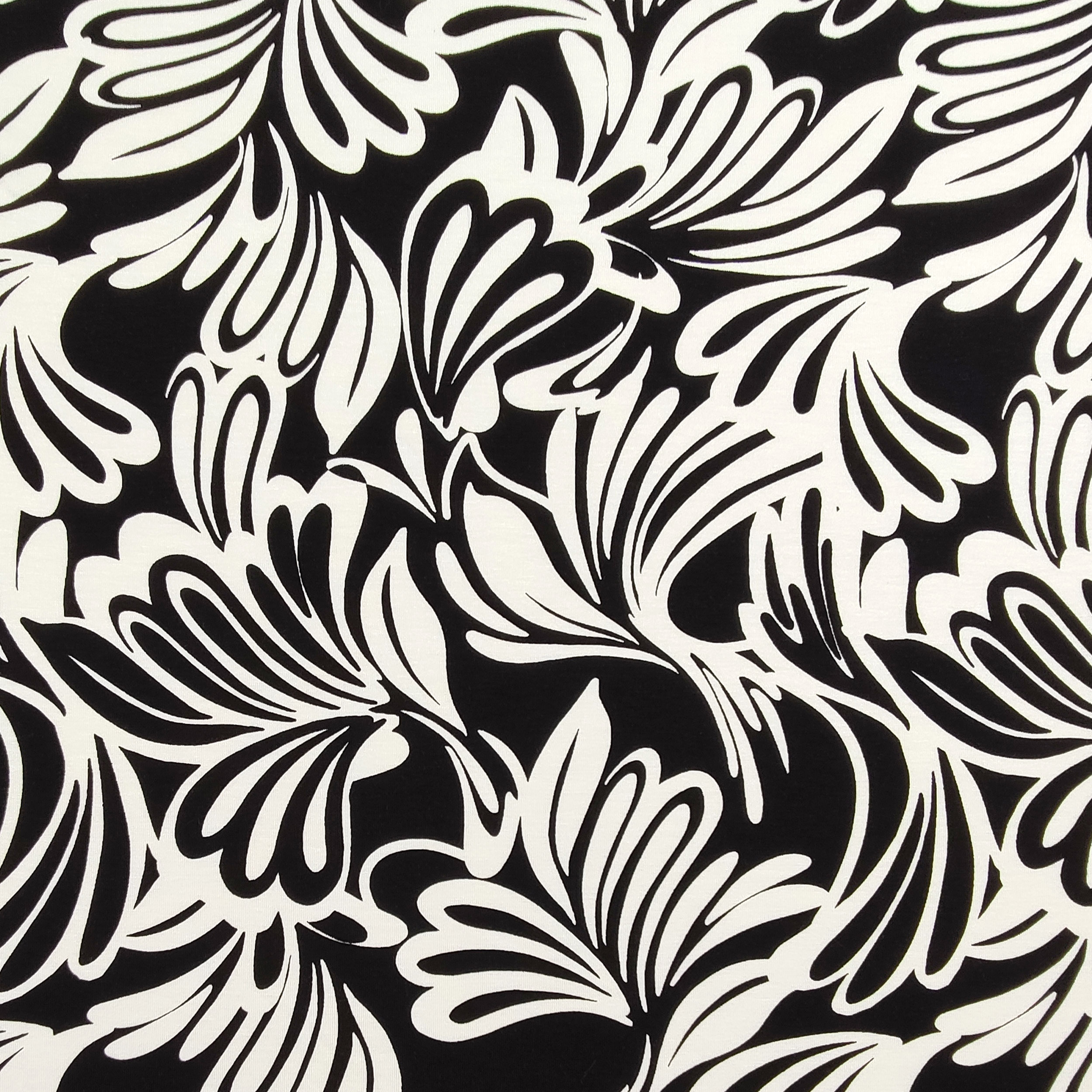 Viscosa elástica Motivos abstractos en blanco y negro
