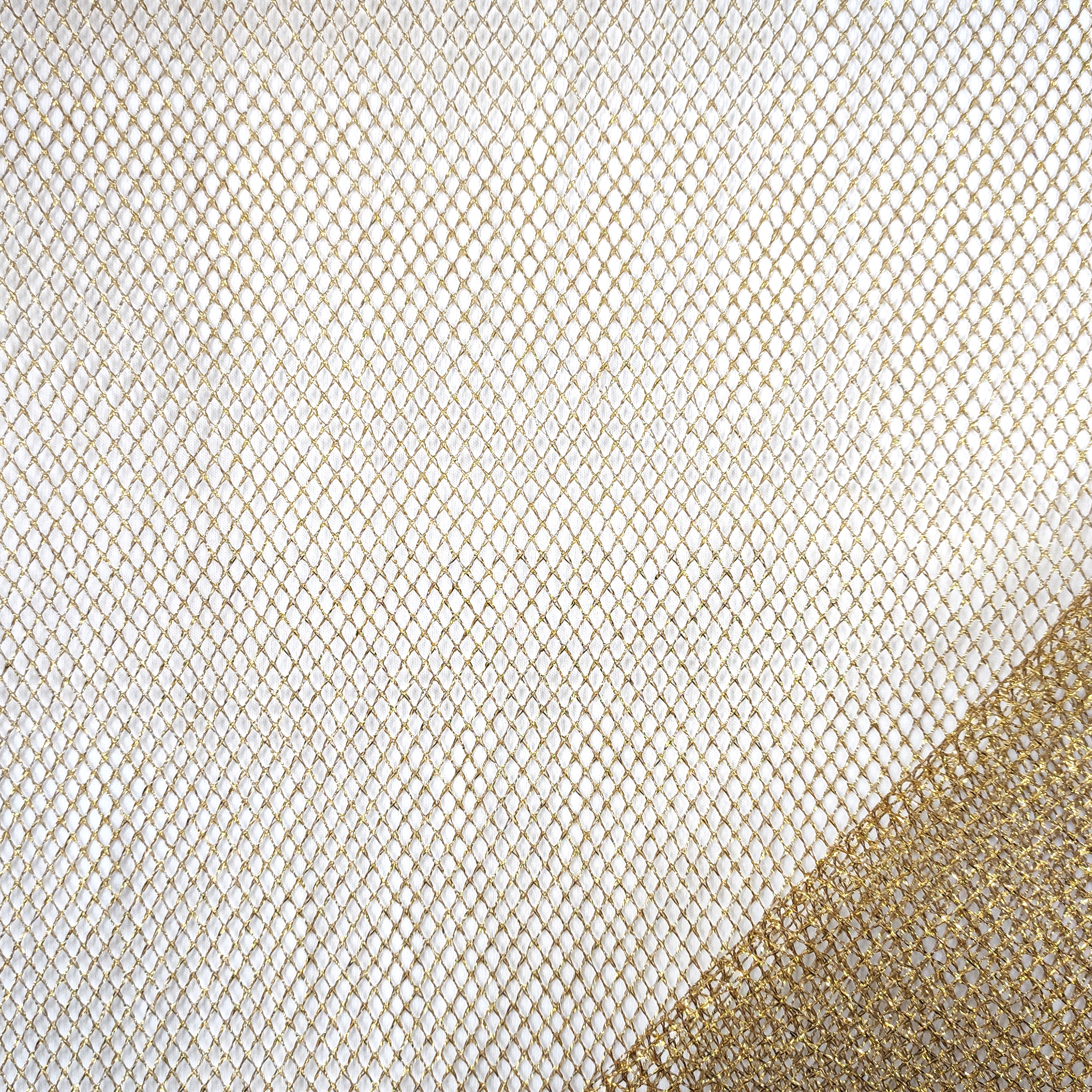 Gold Lurex Netzstoff