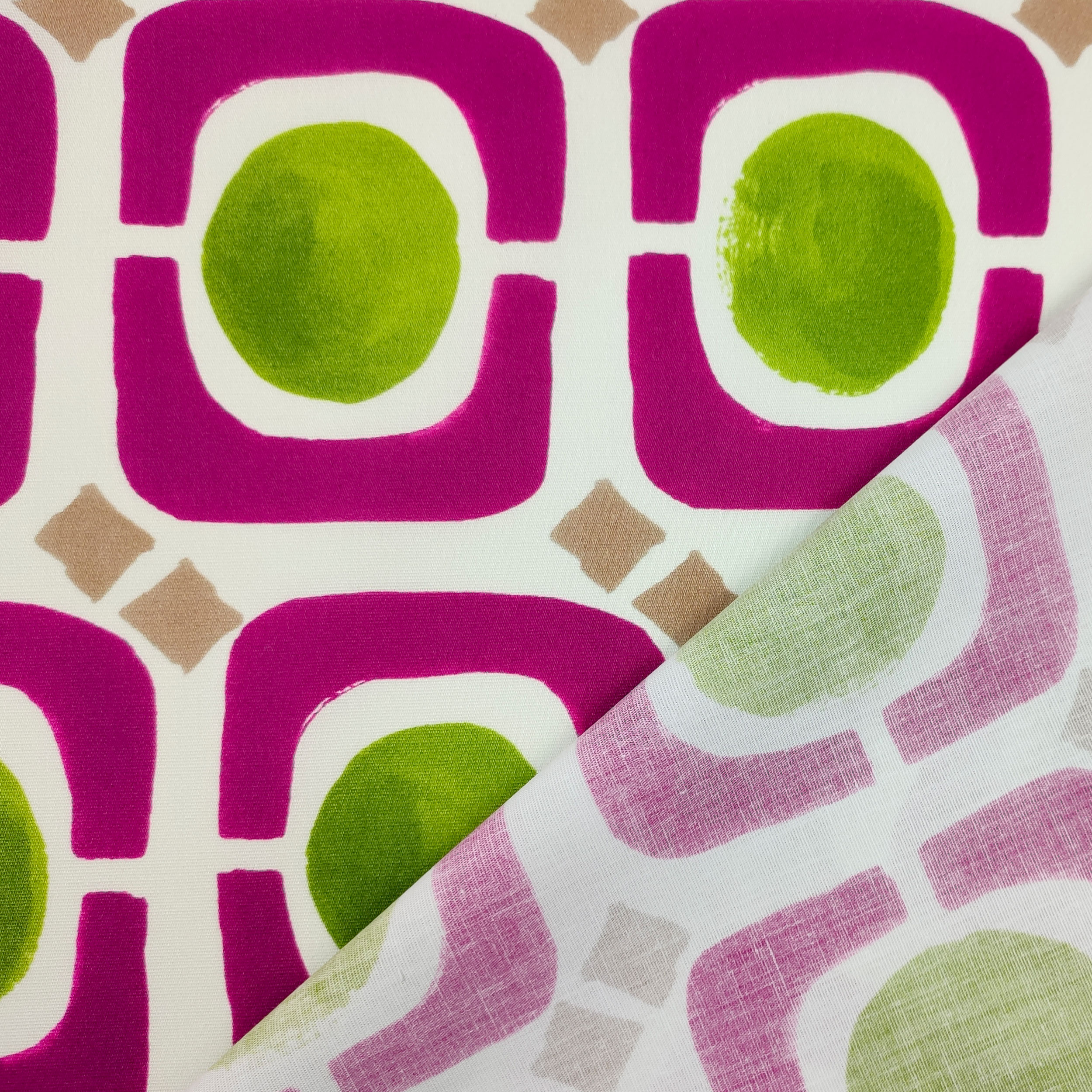 Cotton Fantasy Optical Orchid und Acid Green