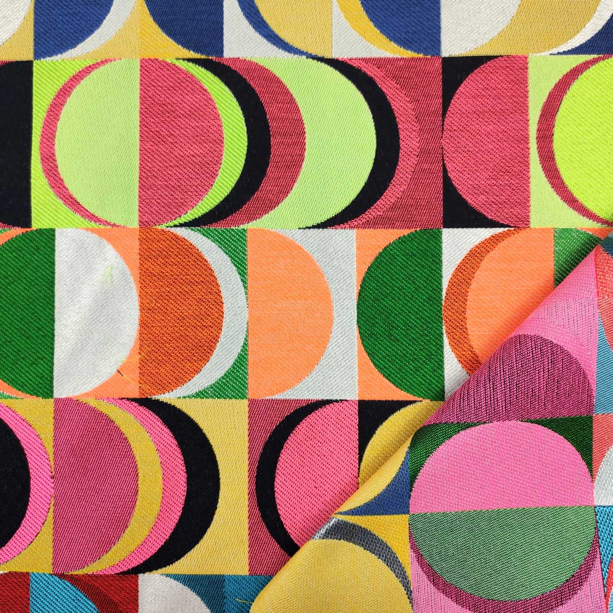 Tela Pop Art Gobelin con tonos fluorescentes