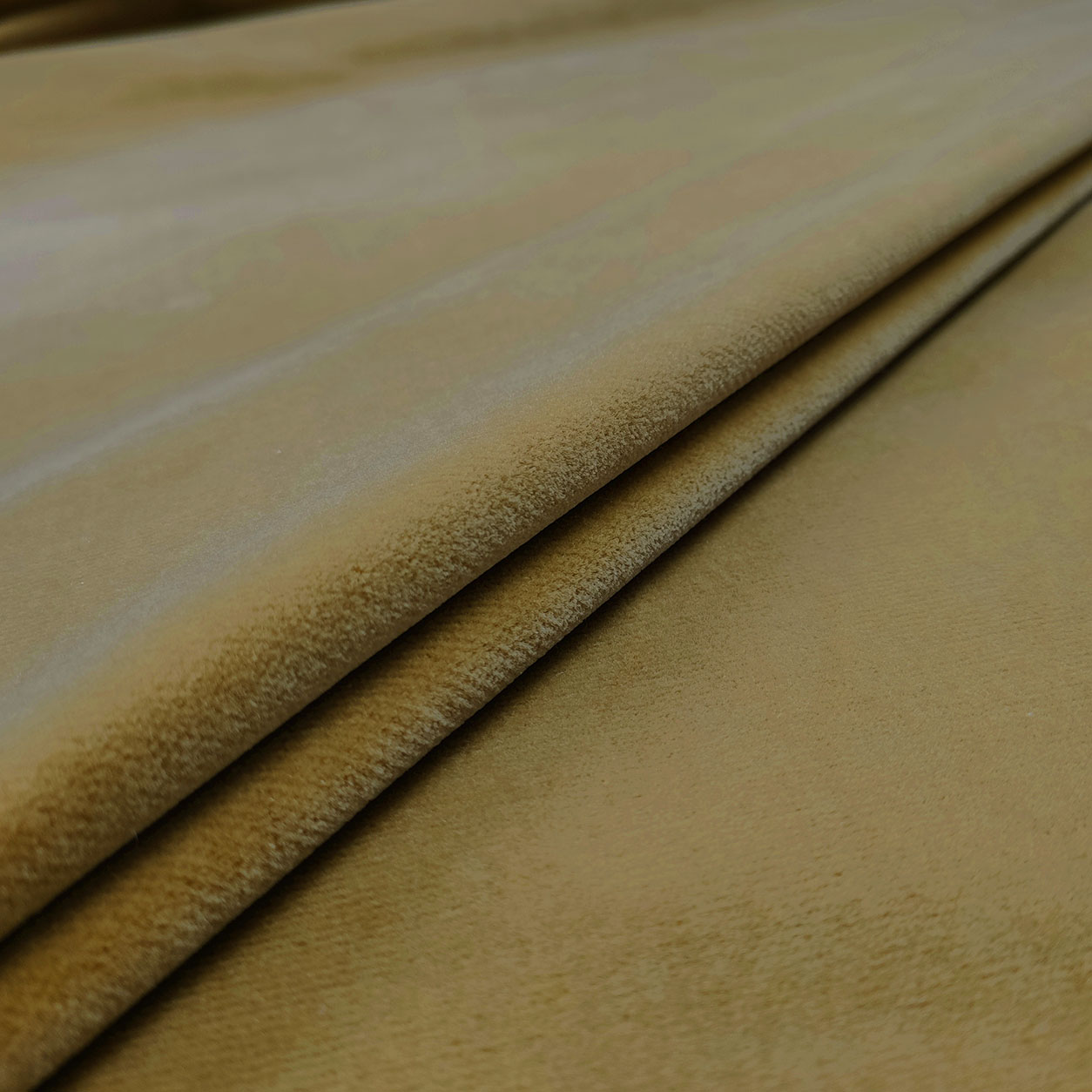 Tissu velours noisette clair