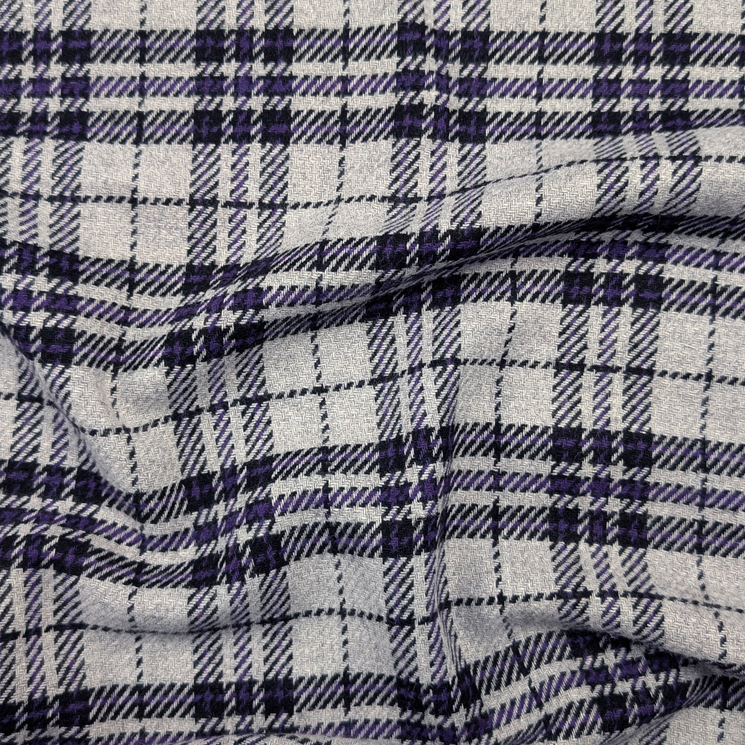 Purple Grey Tartan Image