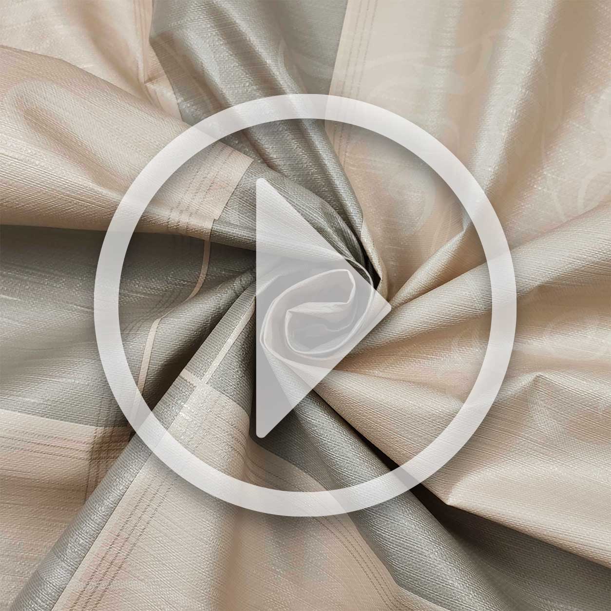 Tissu pour nappe plastifiée gris et beige Image