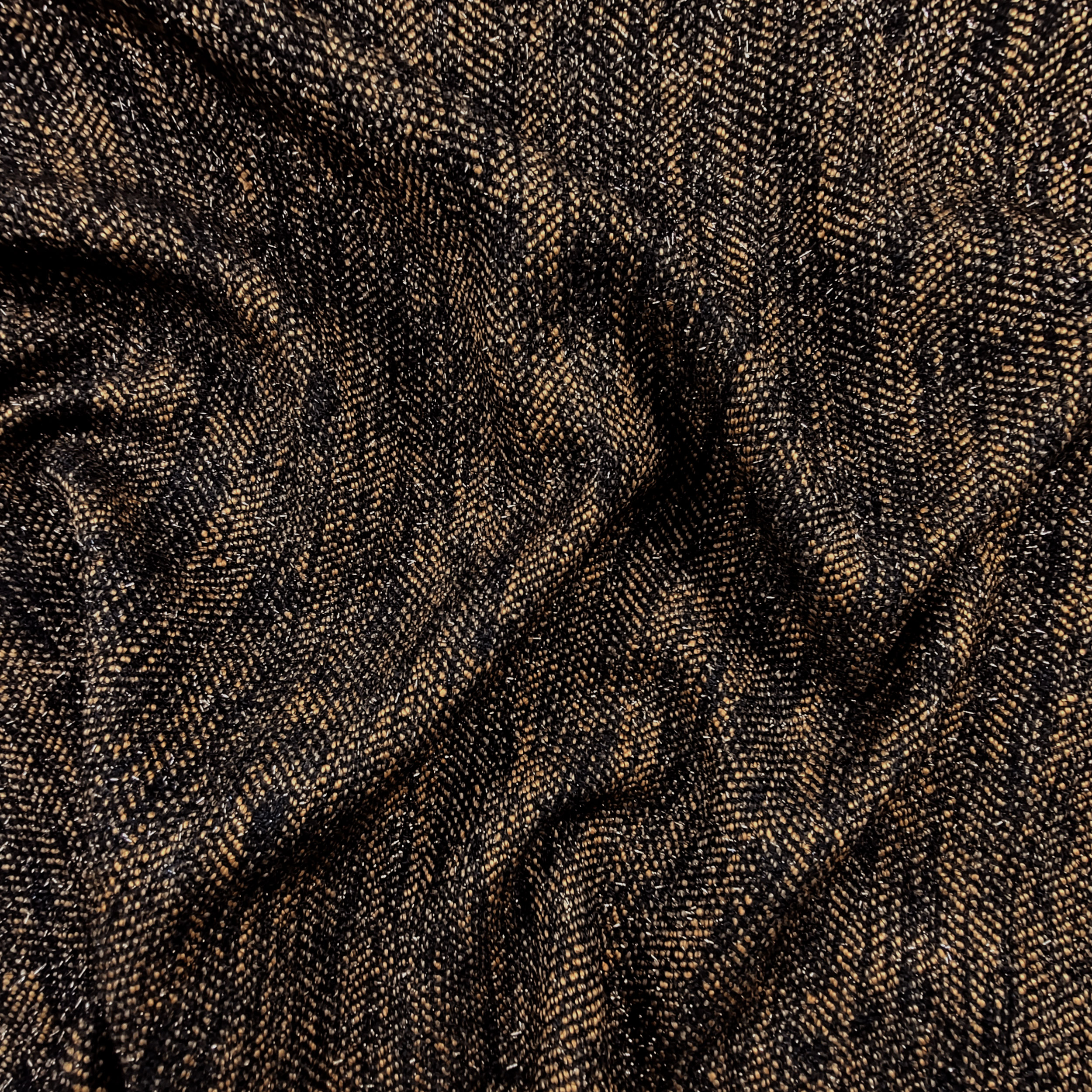 Lúrex de tweed marrón y negro