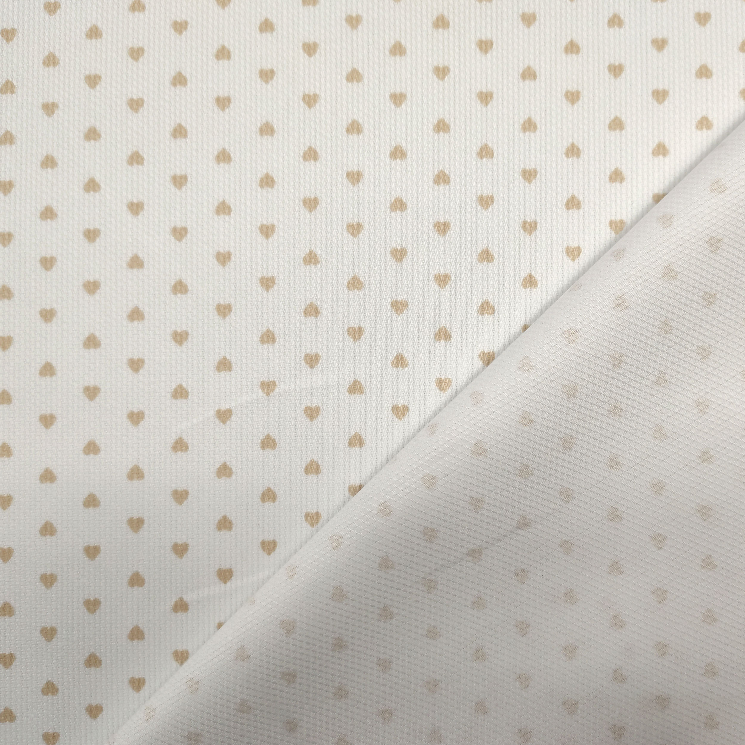 Tejido de algodón Piquet Cuoricini Beige