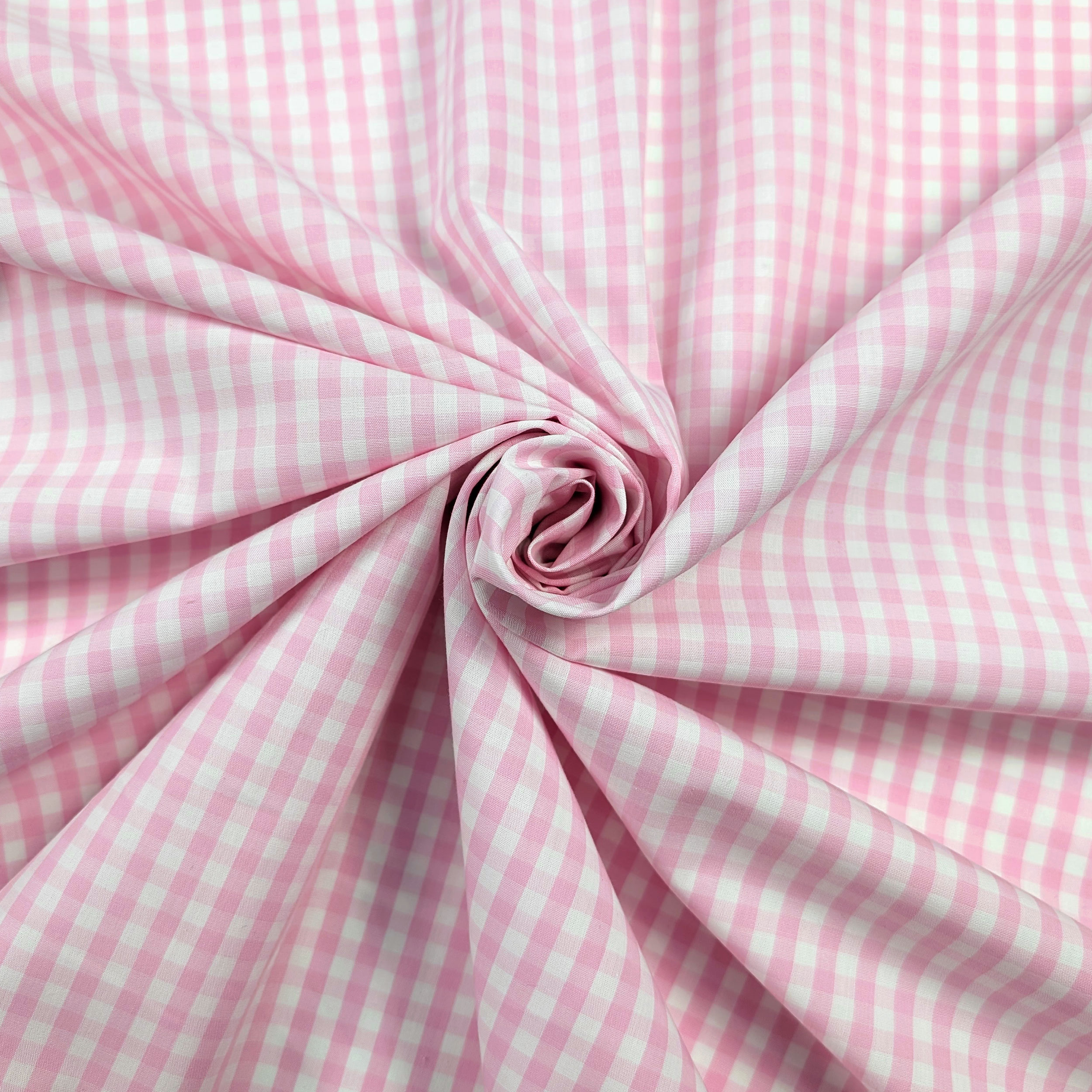 Cotton for Shirting Squares Pink Image