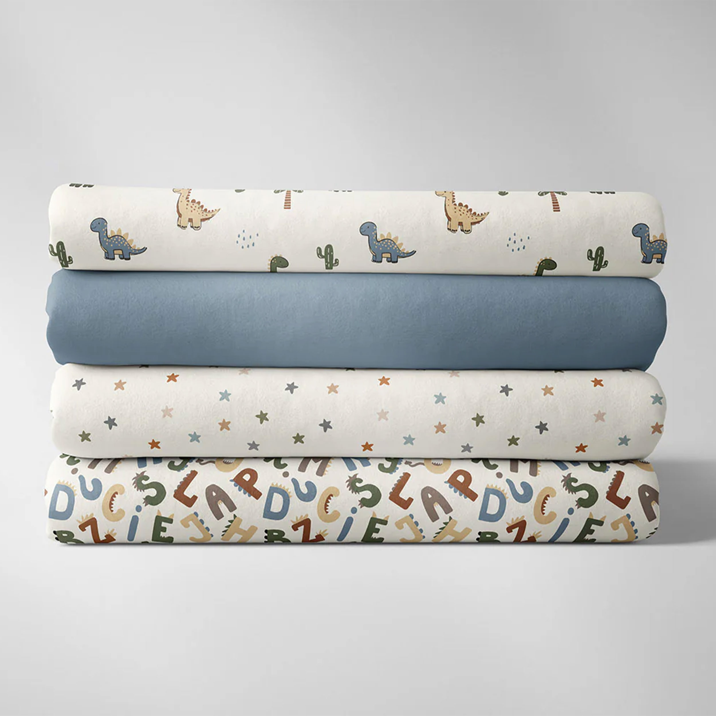 Cotton poplin with Stegosaurus pattern Image