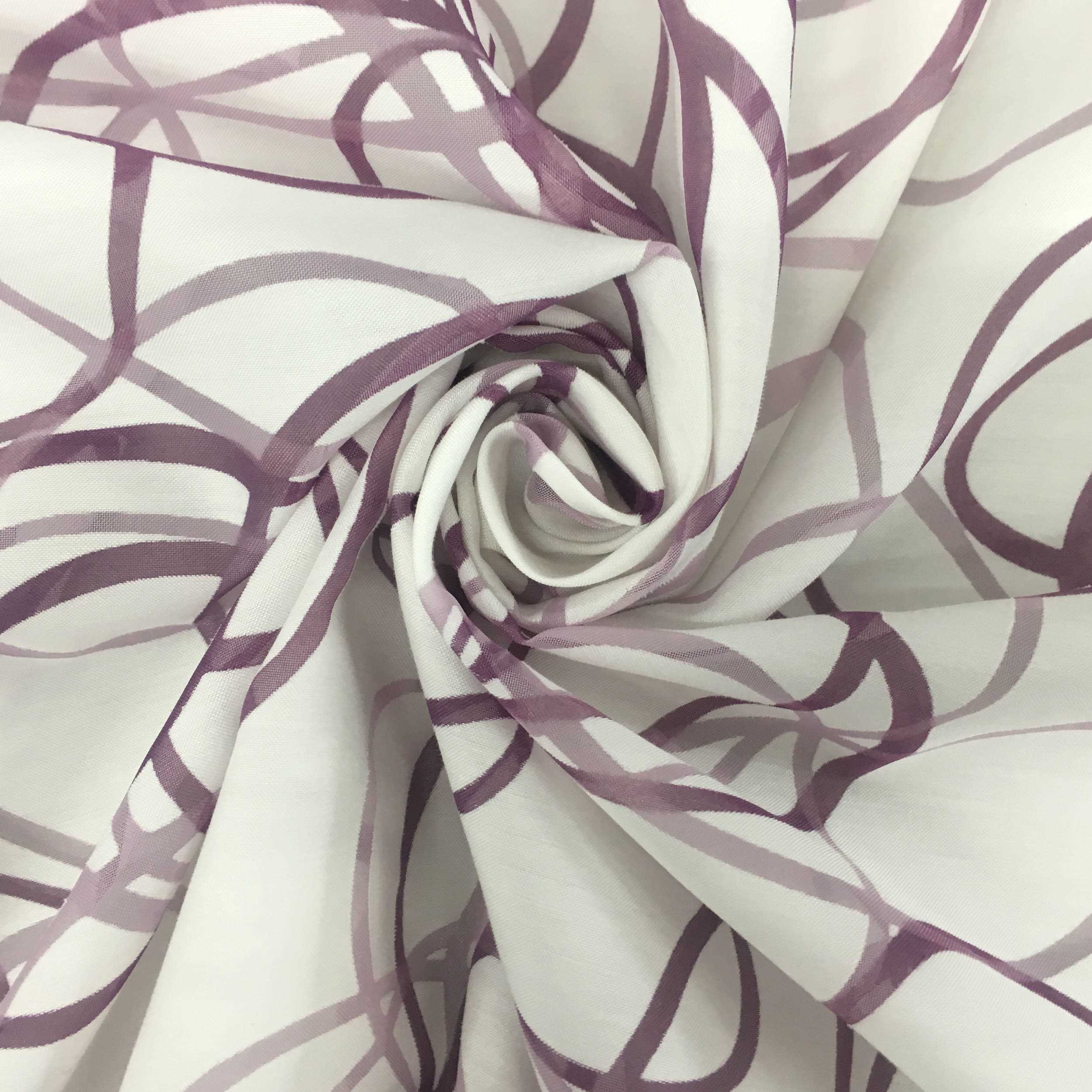 Curtain remnant Devorè Circles Purple 200x320 cm Image