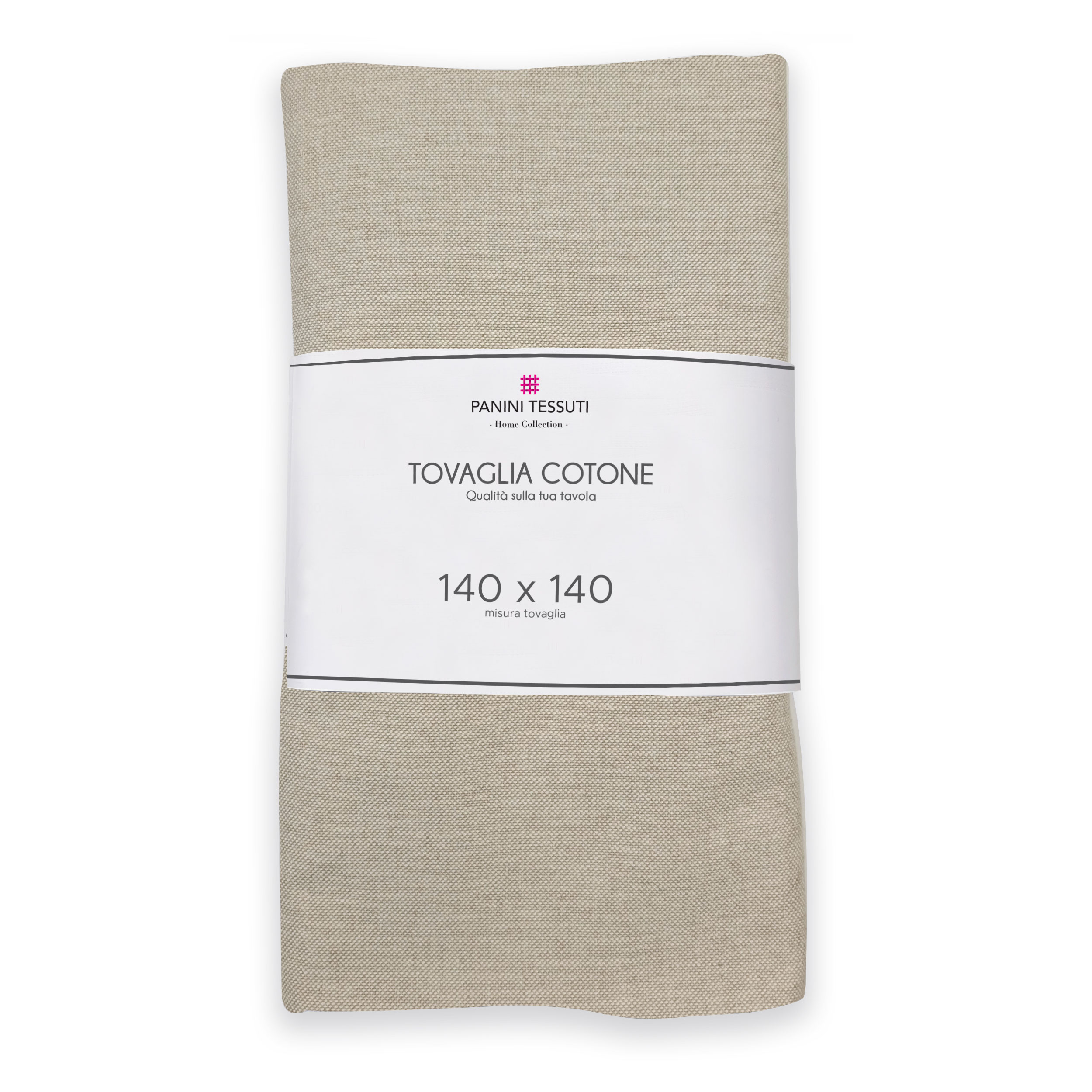 Ecru Plain Tablecloth Image