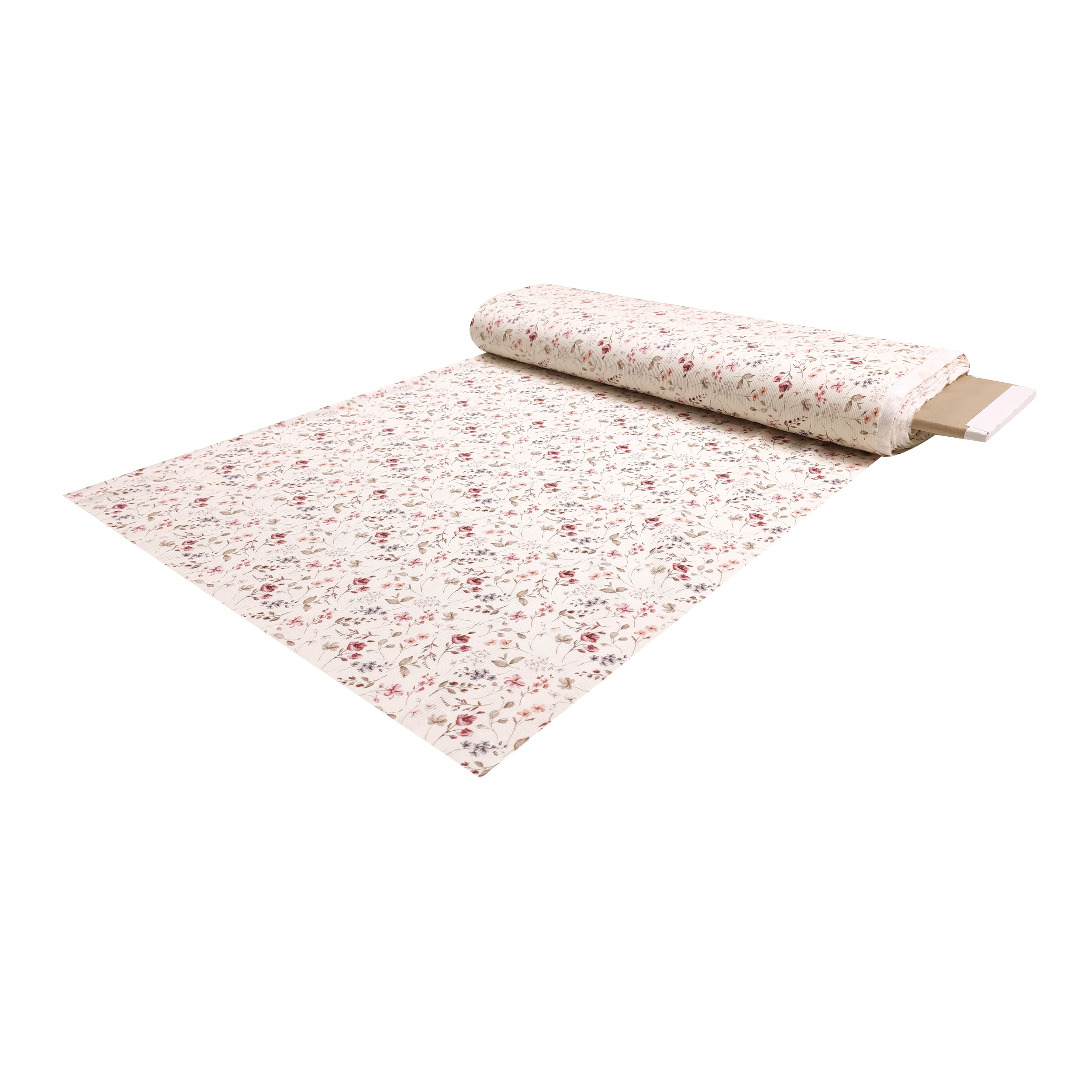 Floral Ribbed Jersey Powder Pink Image