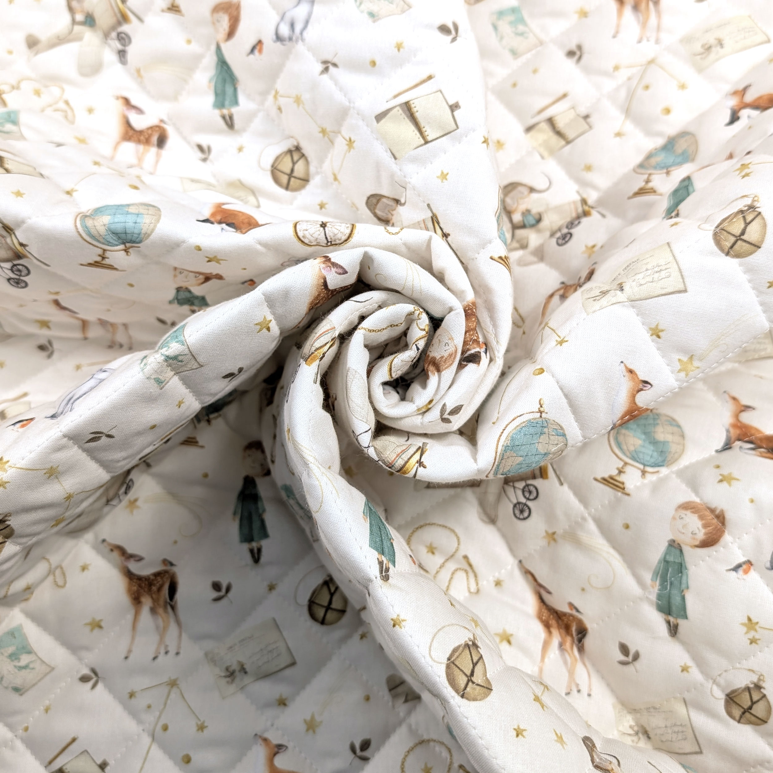 Little Prince Quilted Fabric Image