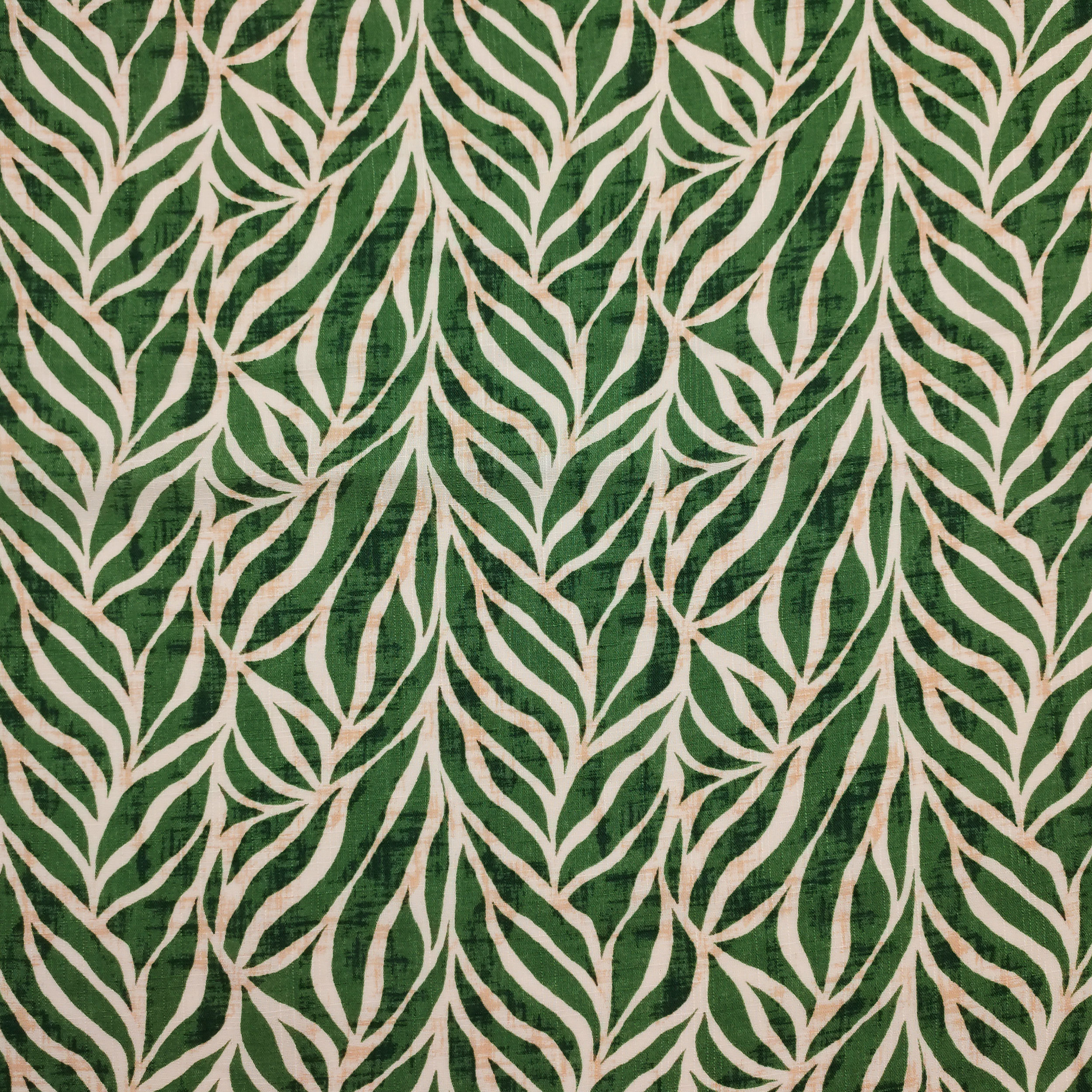 Algodón Viscosa Hojas Fondo Verde
