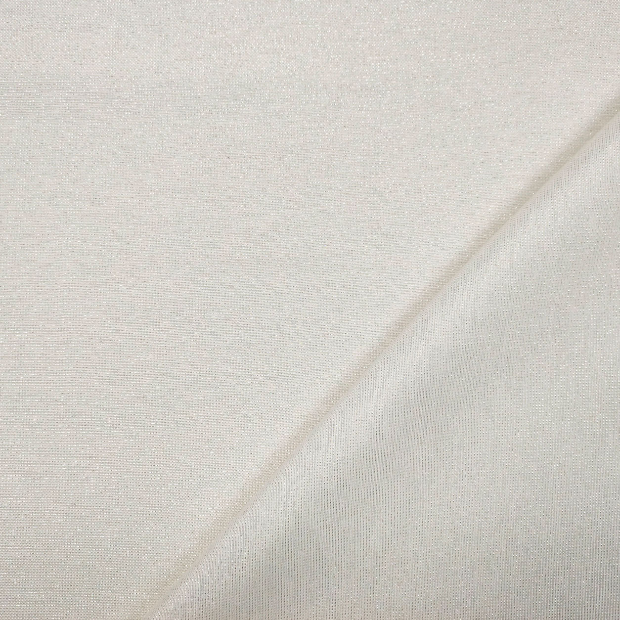 Tissu en coton mélangé Panama Lurex Silver Image