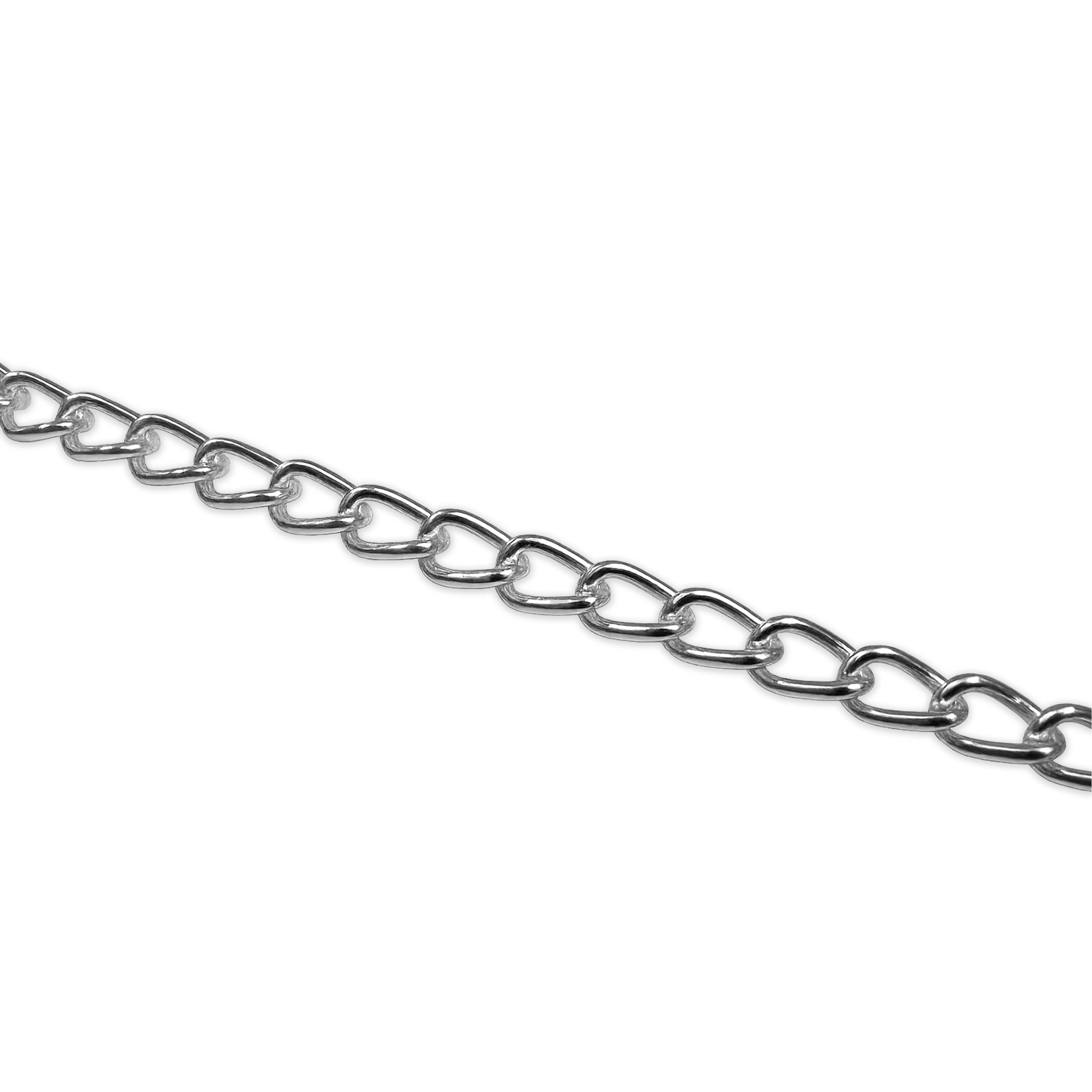 12 mm Groumette Mesh Silver Chain Image