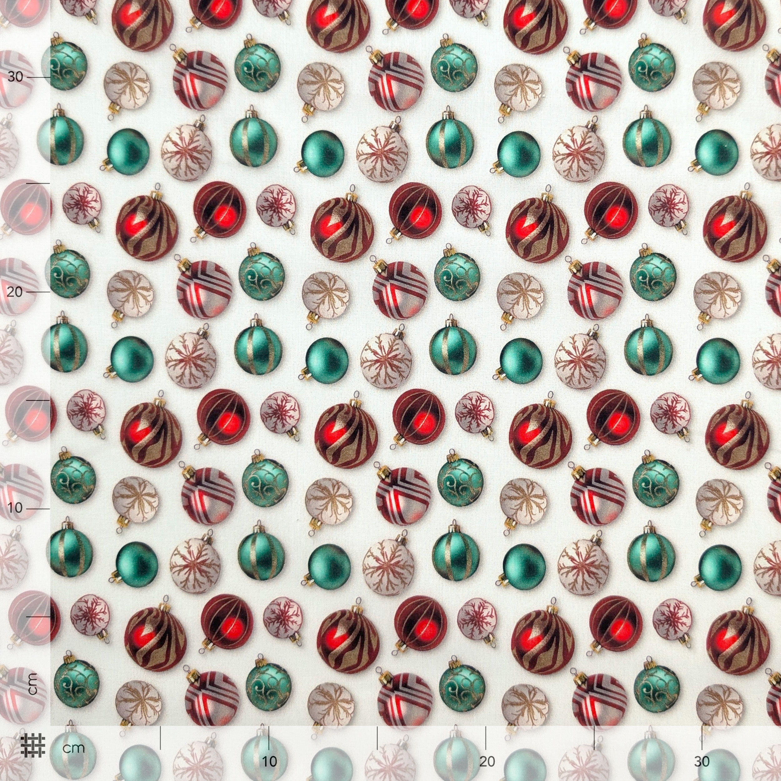Cotton Poplin Christmas Balls Image