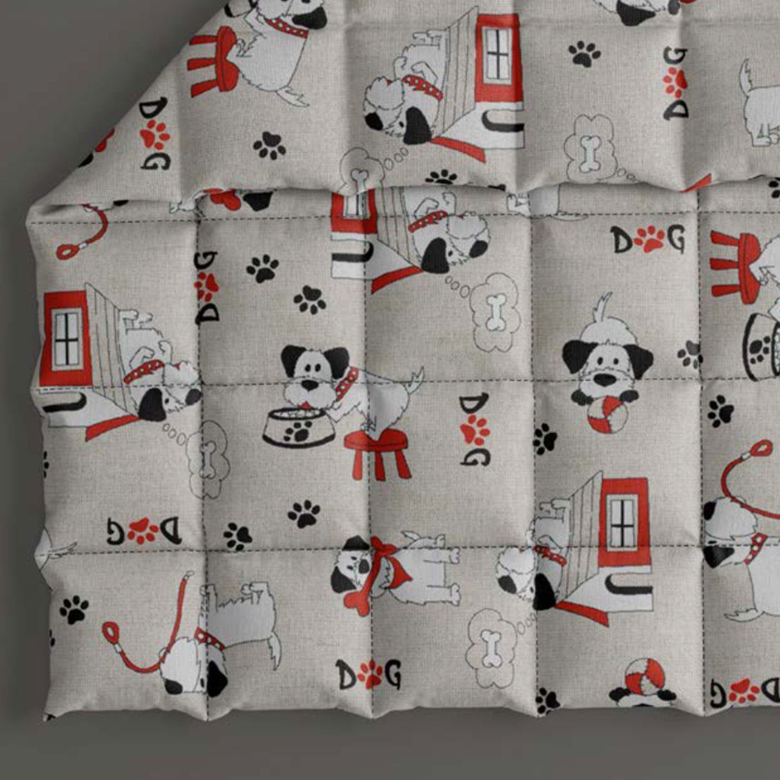 Mixed Cotton Dog Fabric Image