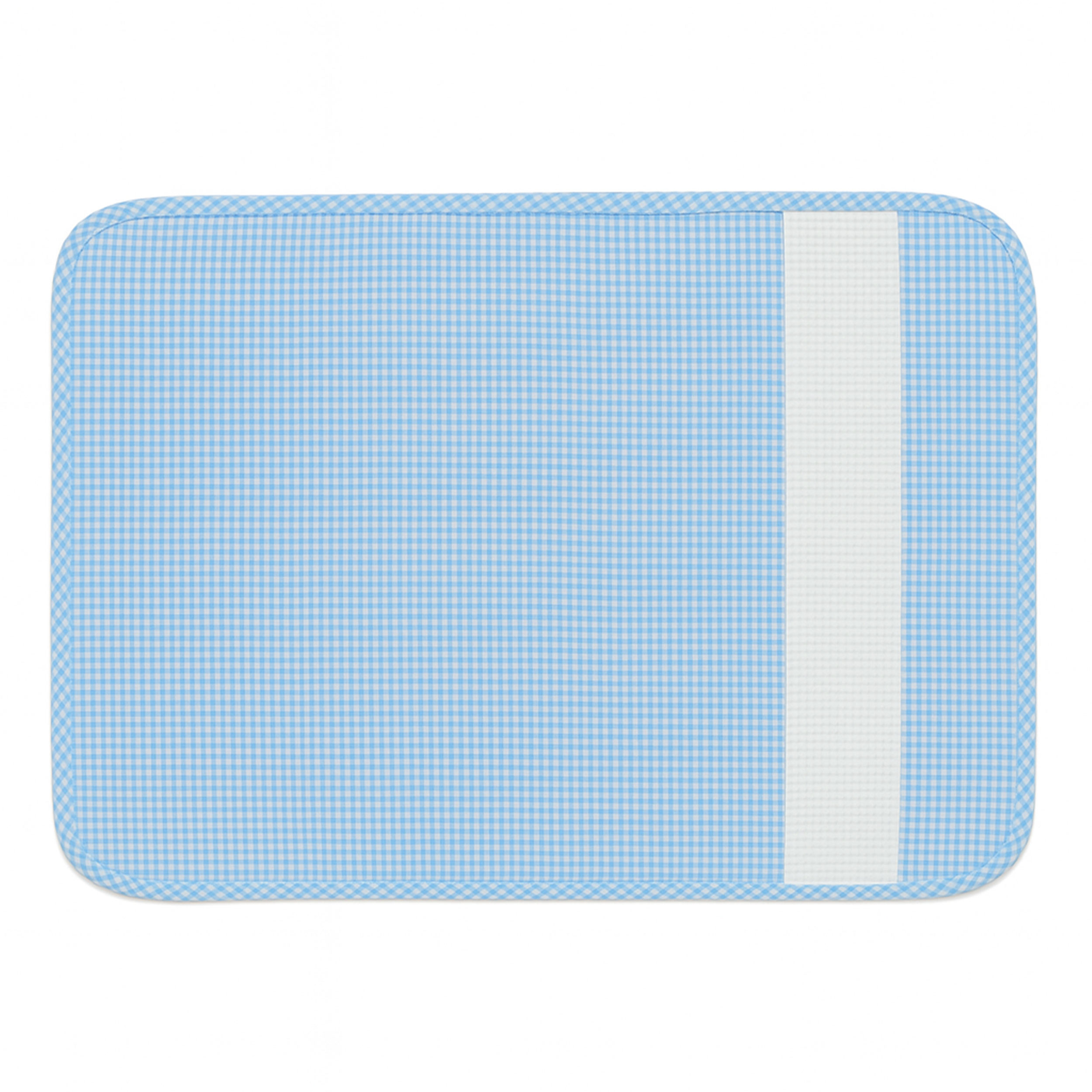 Tischset für Kinderzimmer Blaukariert und Aida-Leinwand Image