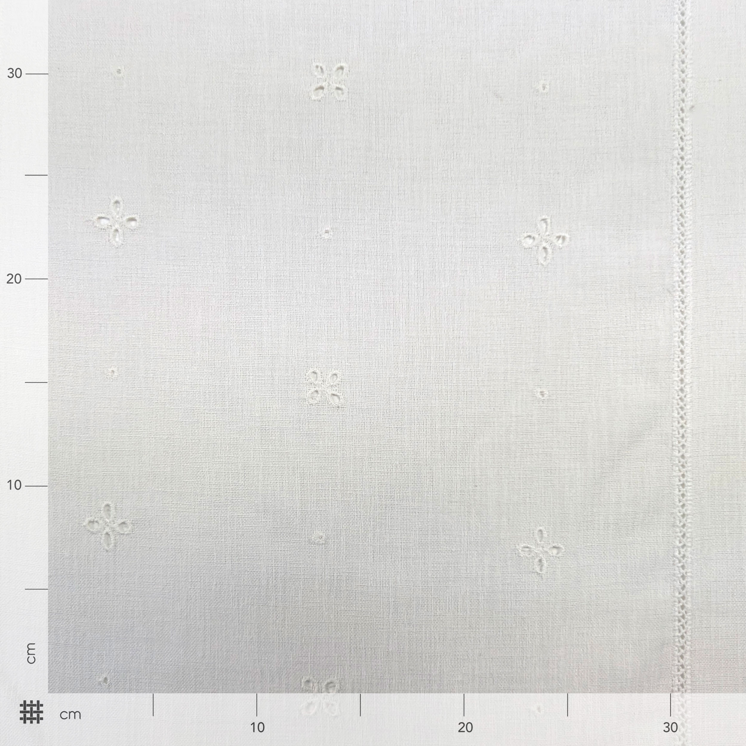 Sangallo Curtain Fabric White Image