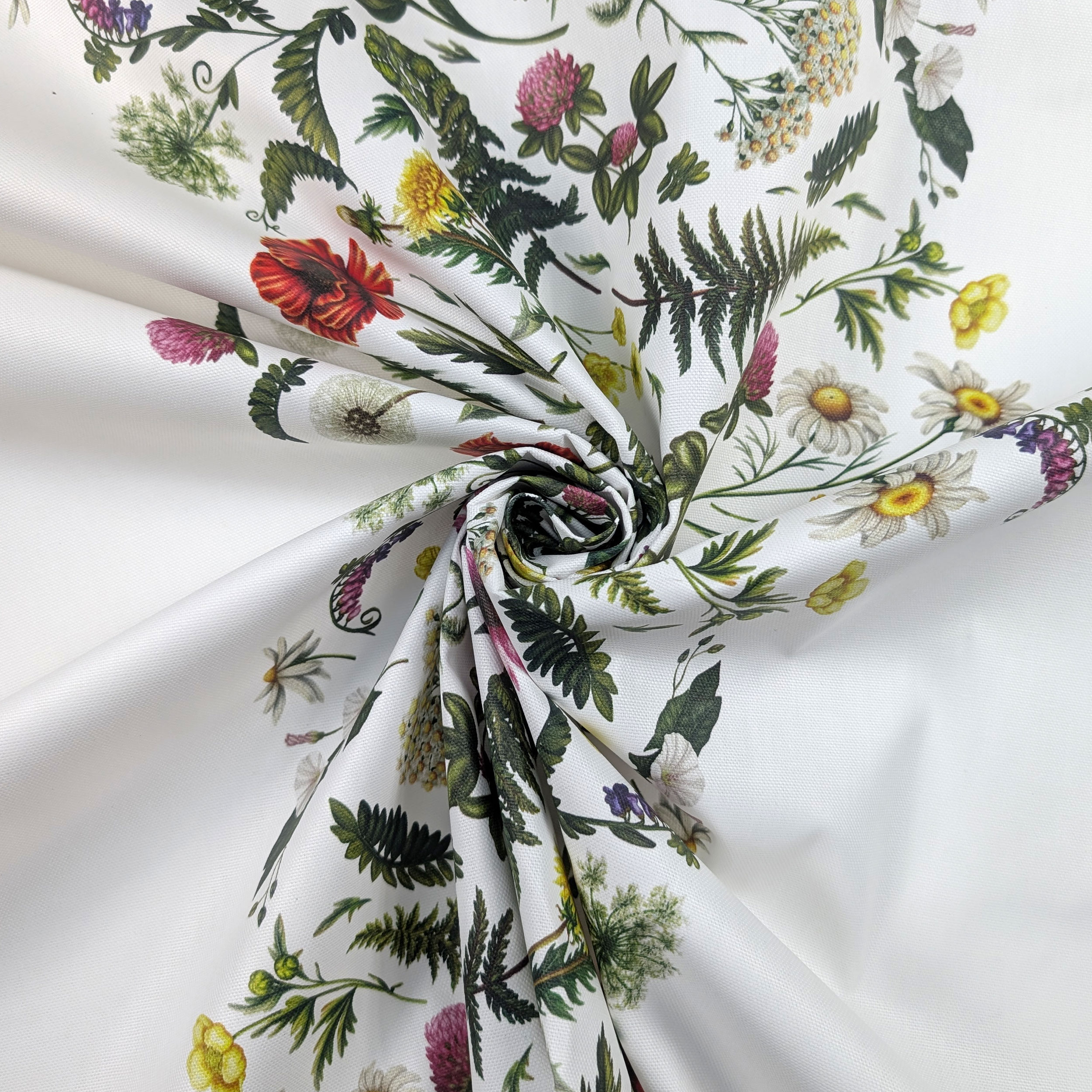 Fabric for Resin Tablecloth Floral Stretches Image