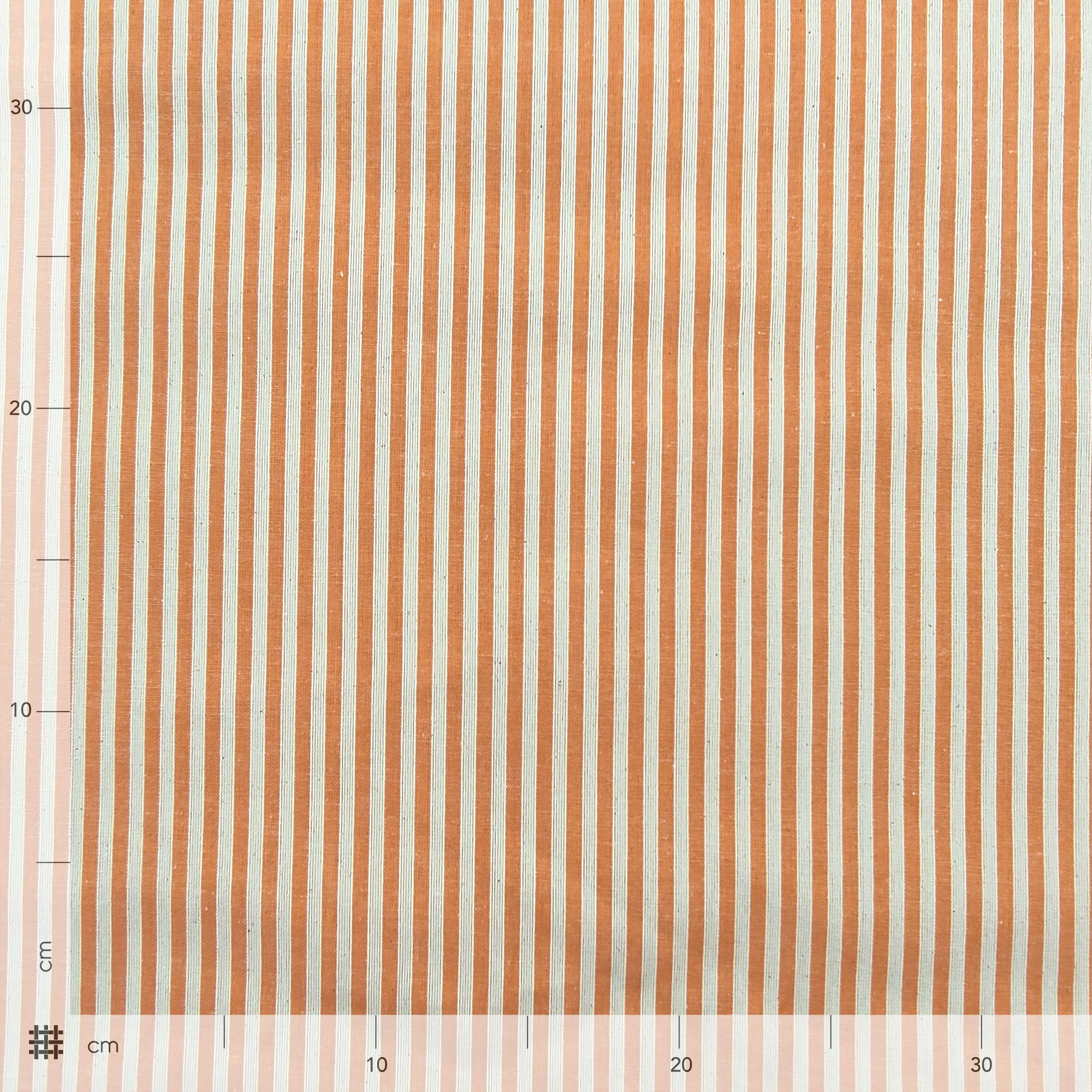 Pure Cotton Striped Tablecloth Fabric Image