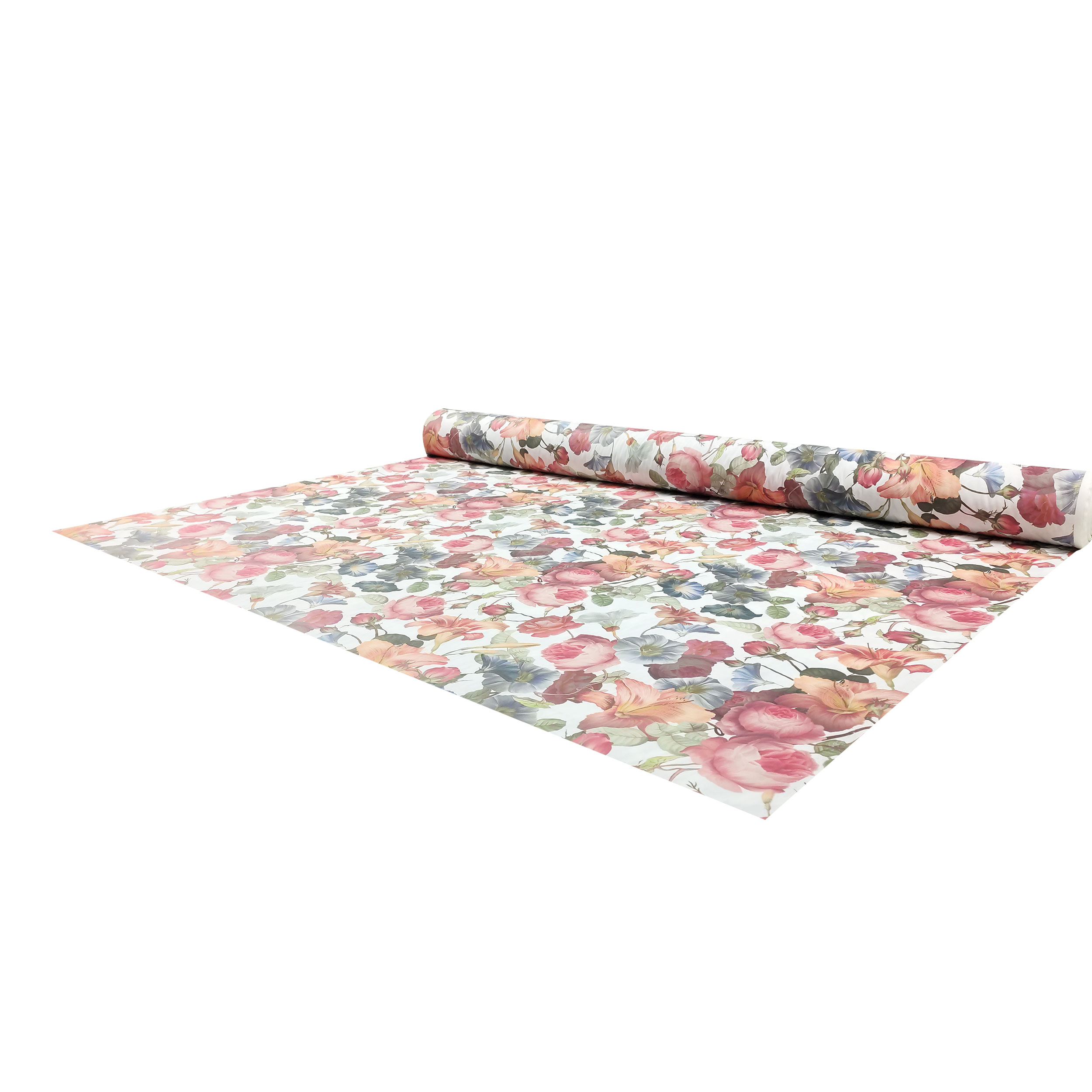 Baumwollstoff Farbige Blumen
