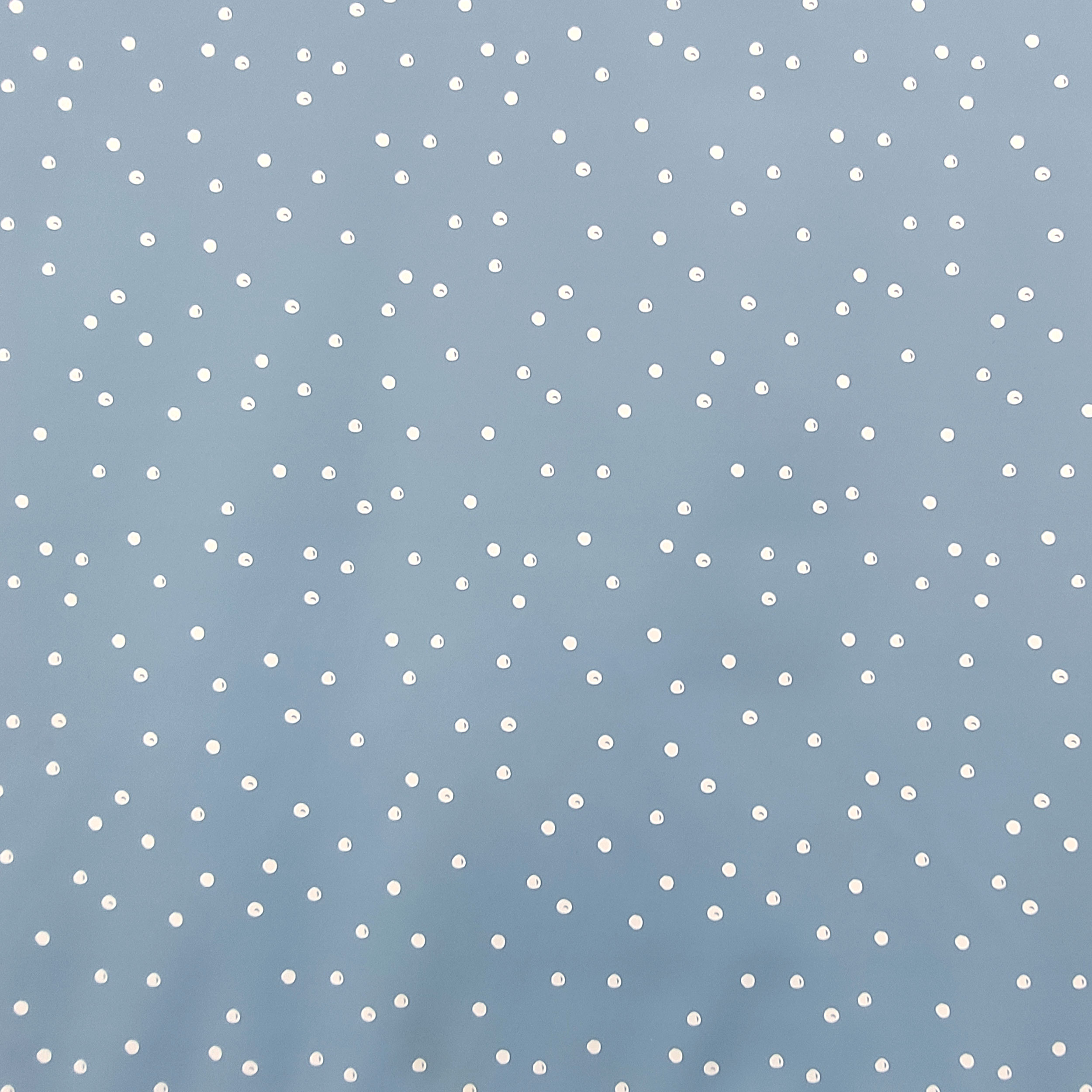 Mackintosh White Polka Dot Pattern Celeste Background