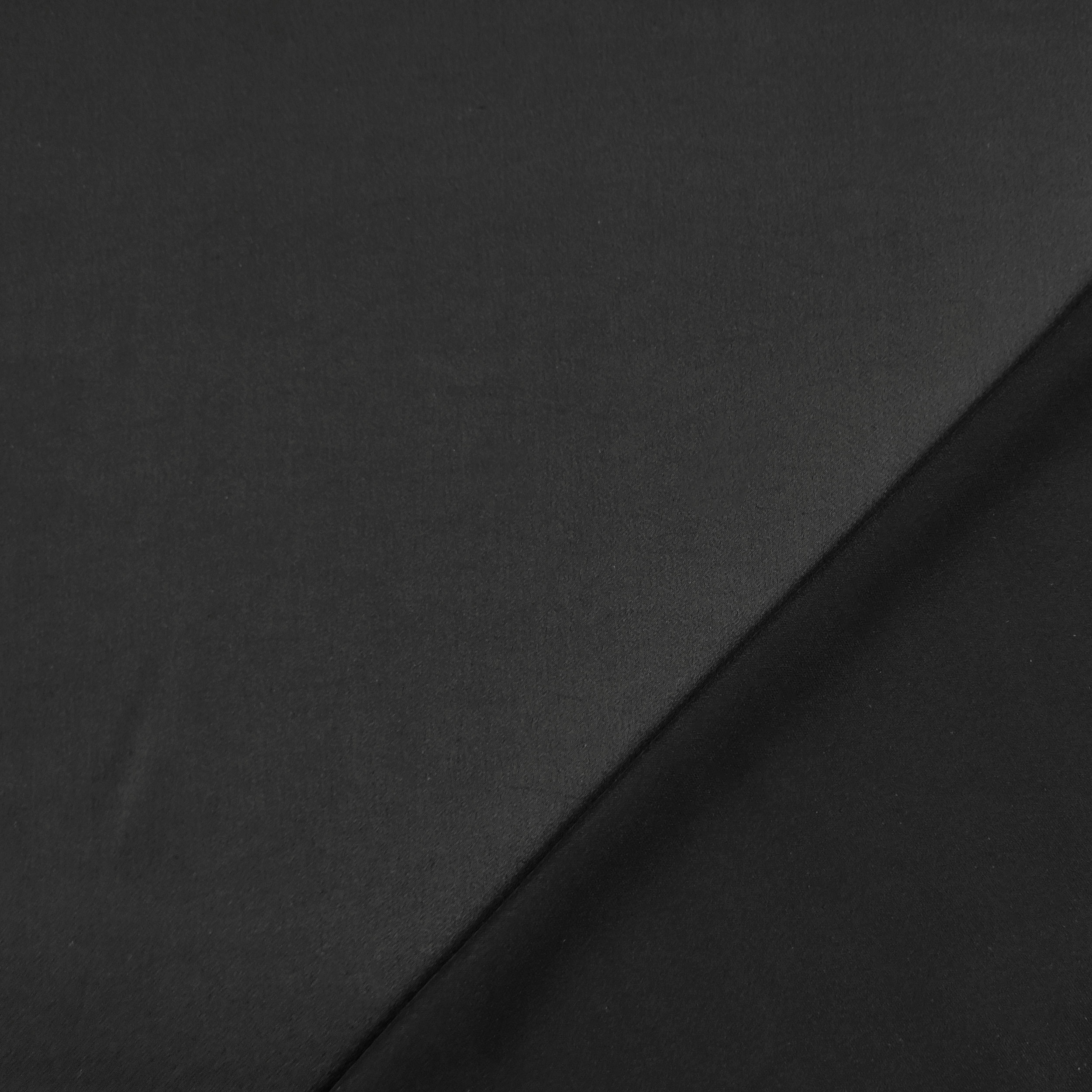 Satin Viskose Seide Schwarz