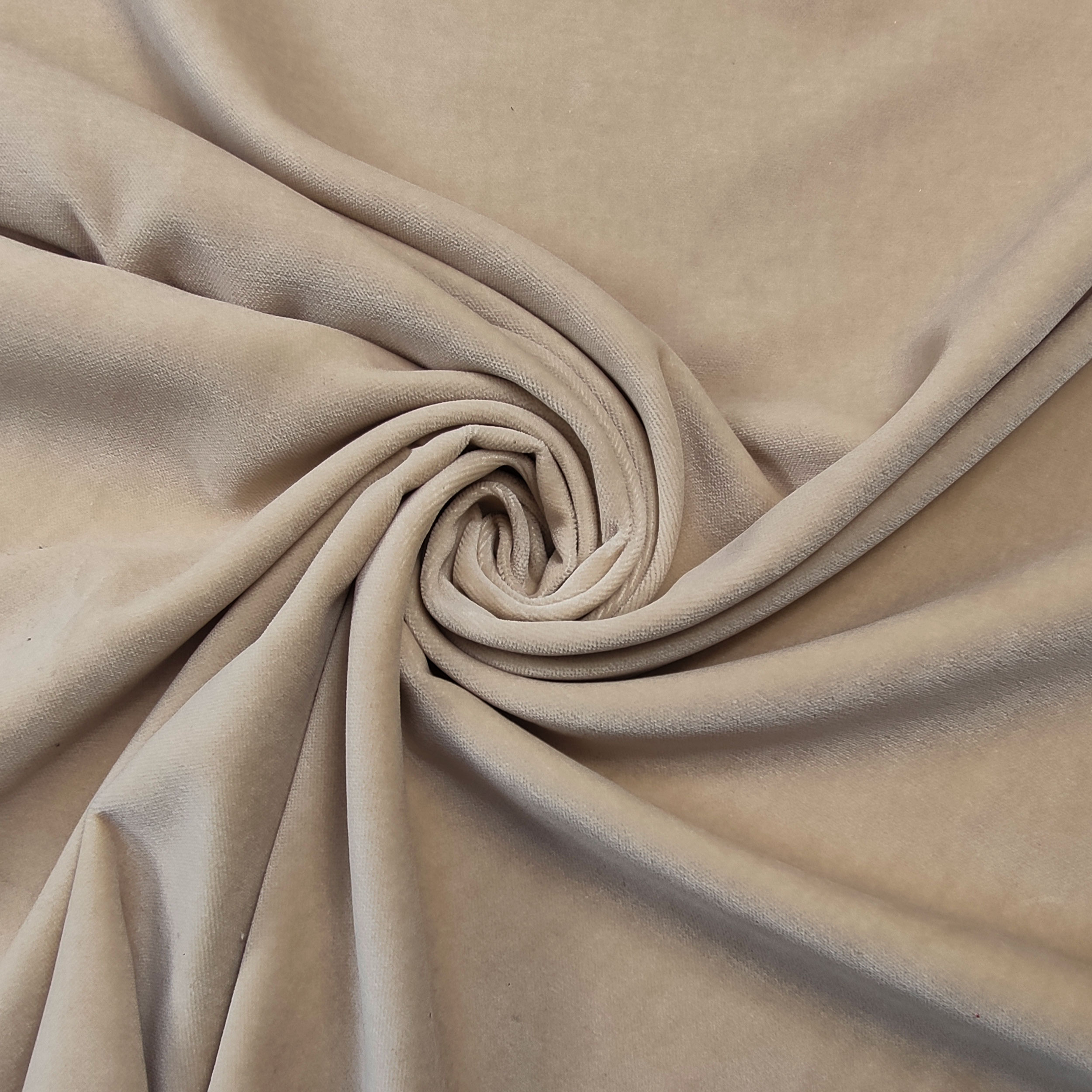 Dressmaking Cotton Velvet - Beige