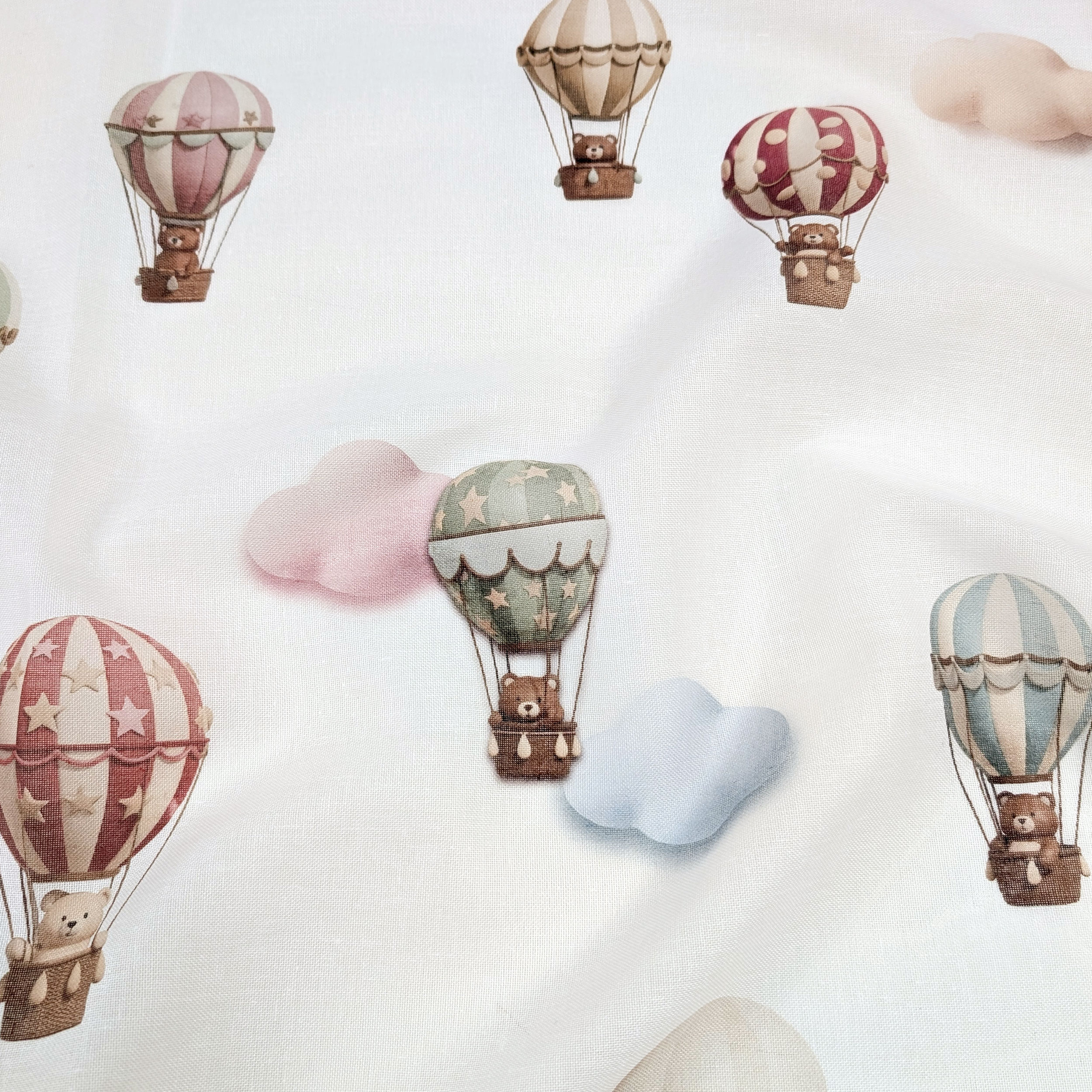 Tent Fabric Balloons and Bears Image