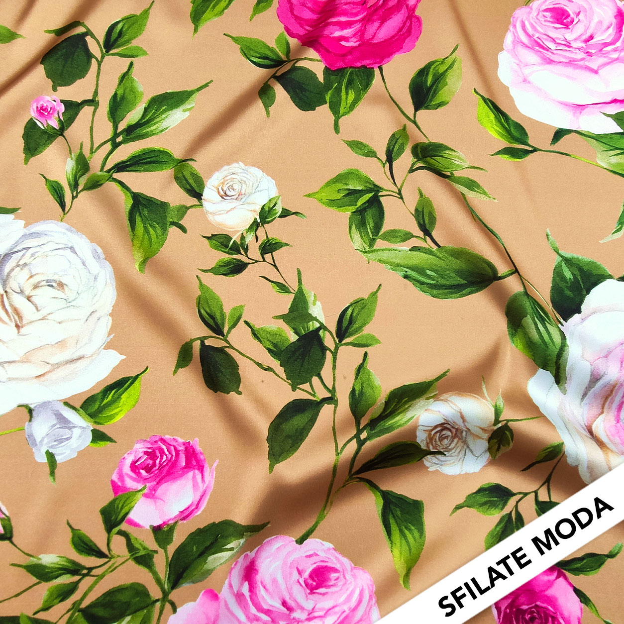 Set Elasticated Shave Fashion Background Hazelnut with Roses