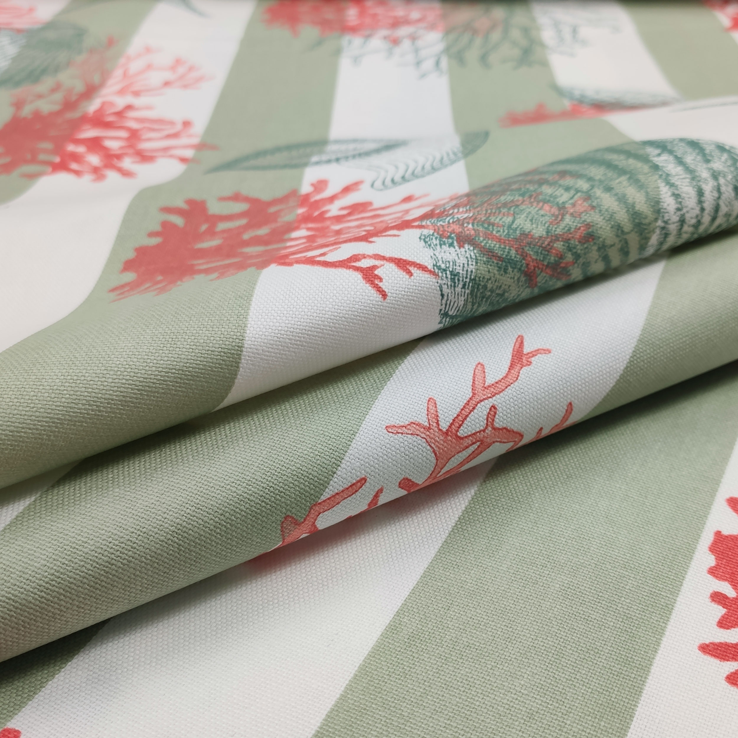 Furnishing Coastal Shells Cotton Panama 